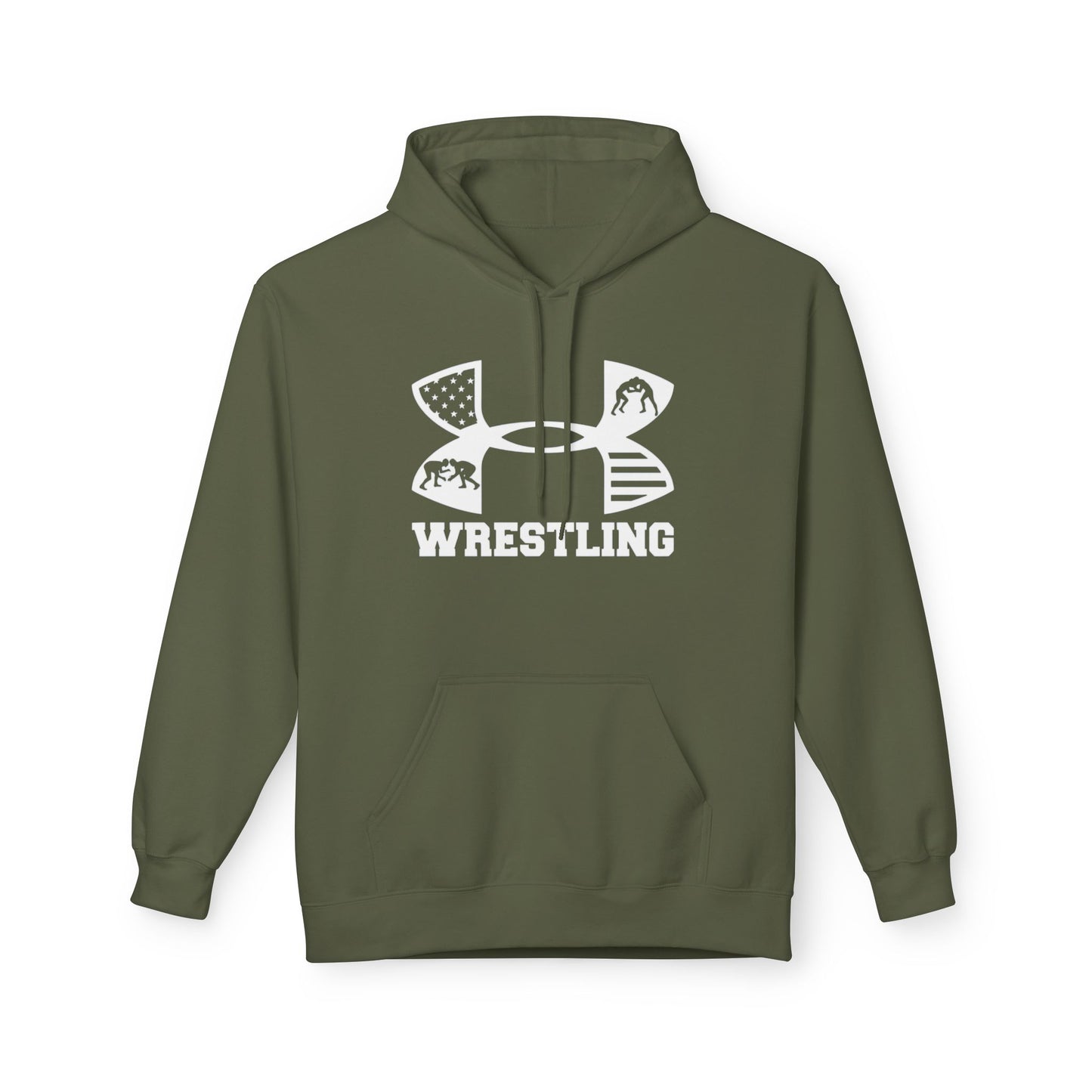Fleece Hoodie - Cozy Wrestling Design for Everyday Comfort and Fall Fashion