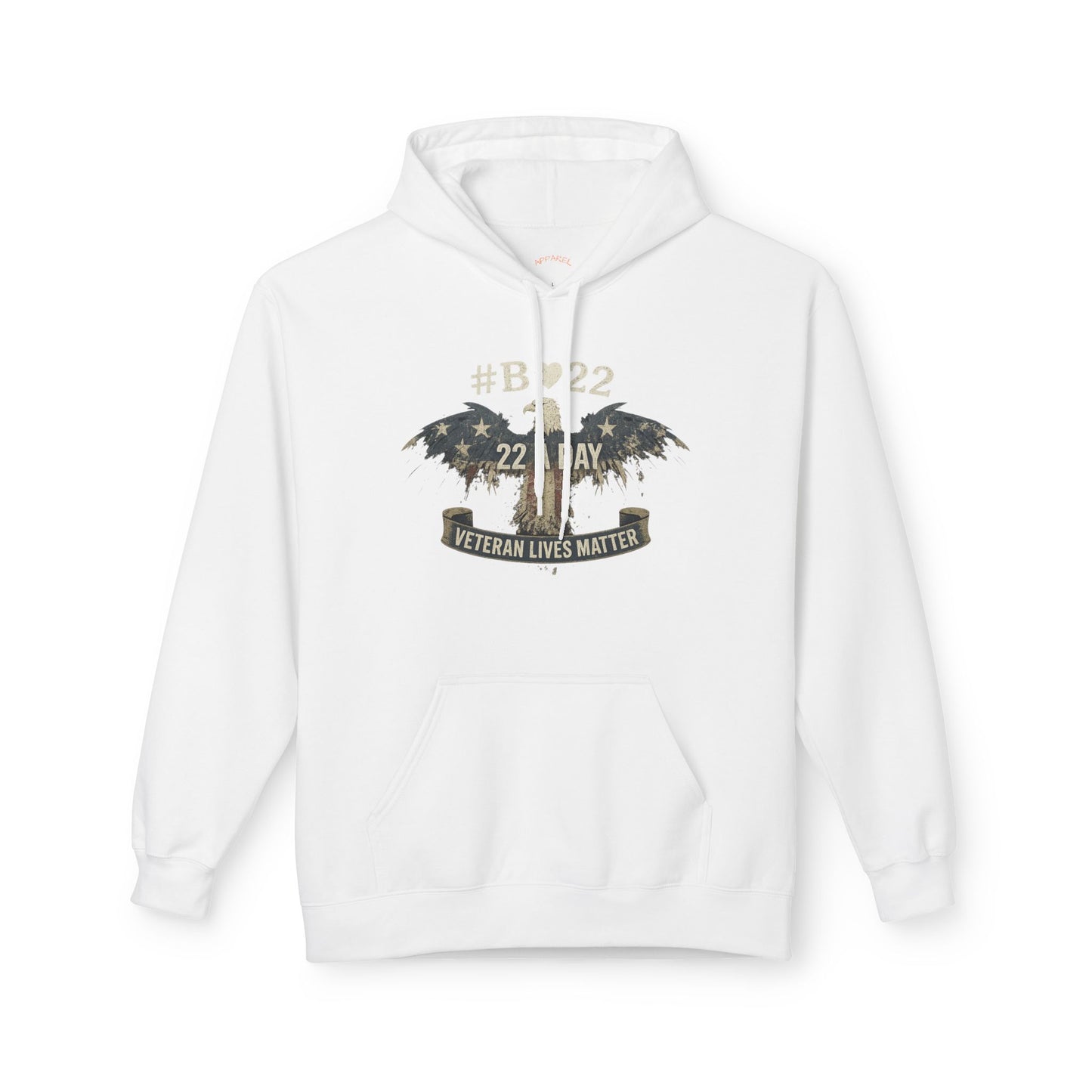 #B🤍22 Veteran Lives Matter Hoodie - Unisex Fleece Sweatshirt