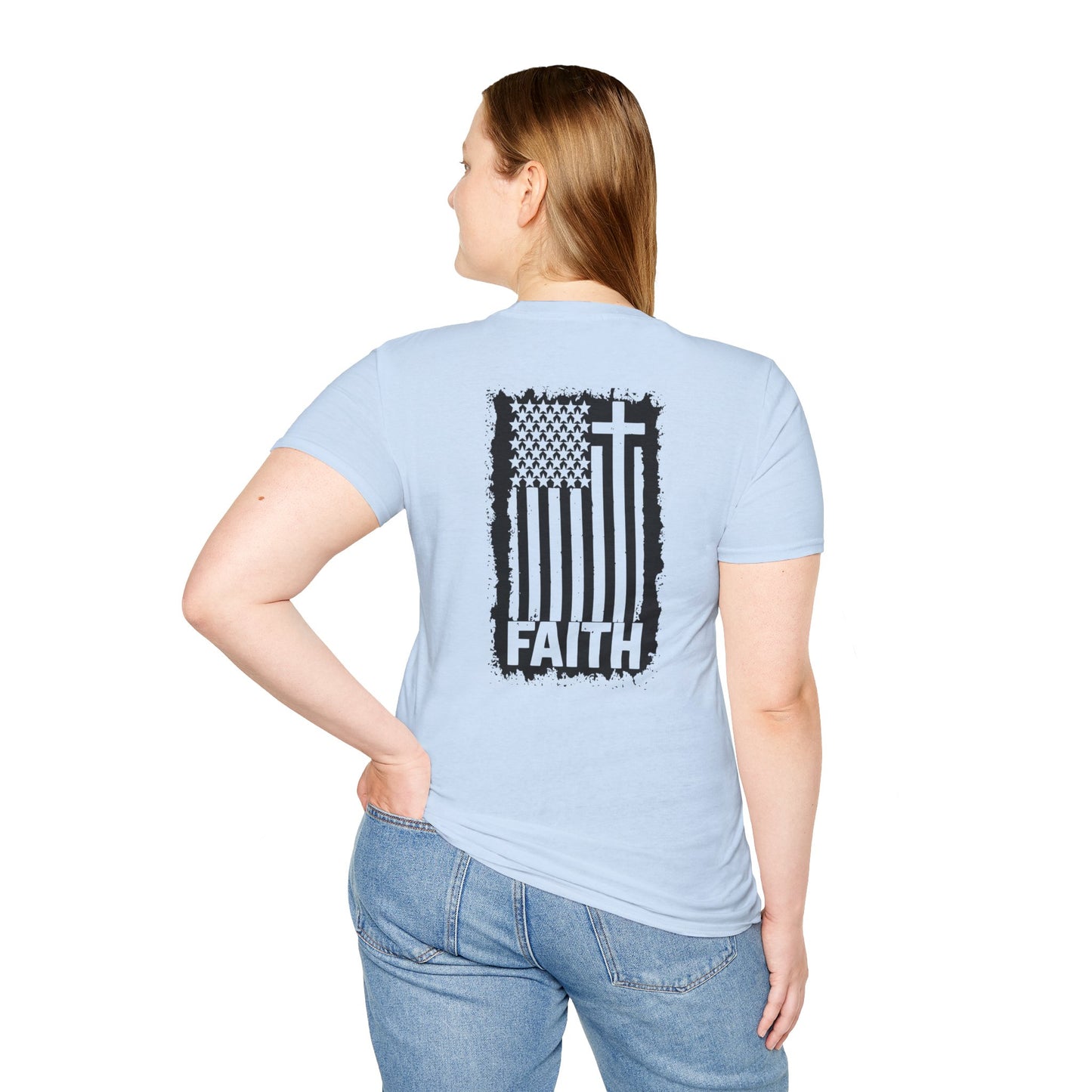 Faith-Inspired American Flag T-Shirt