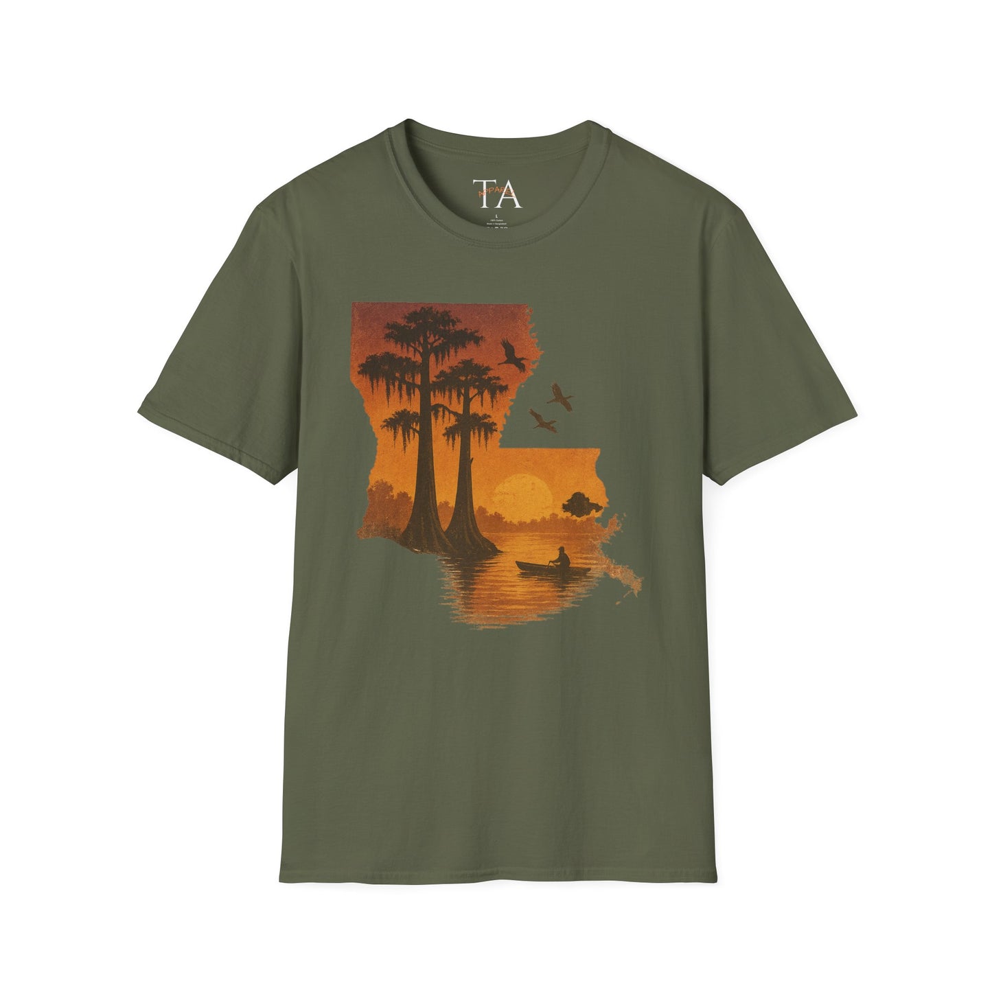 Louisiana Sunset T-Shirt, Unisex Beach Tee, Summer Vacation Shirt, Nature Lover Gift, Outdoor Adventure Apparel