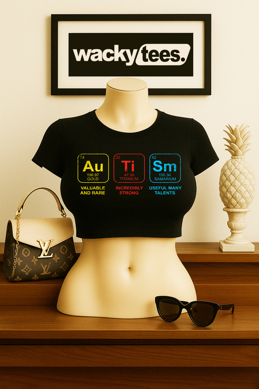 Autism Periodic Table Autism Awareness Graphic Tee Shirt