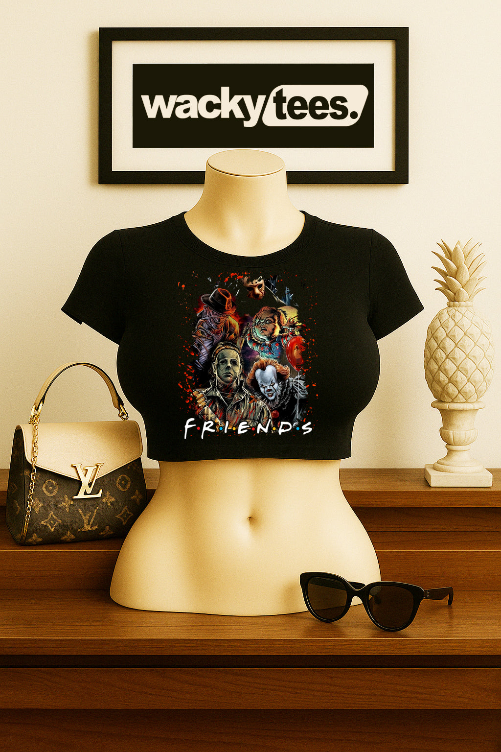Friends Serial Killers Horror Terror Halloween 2 Graphic Tee Shirt