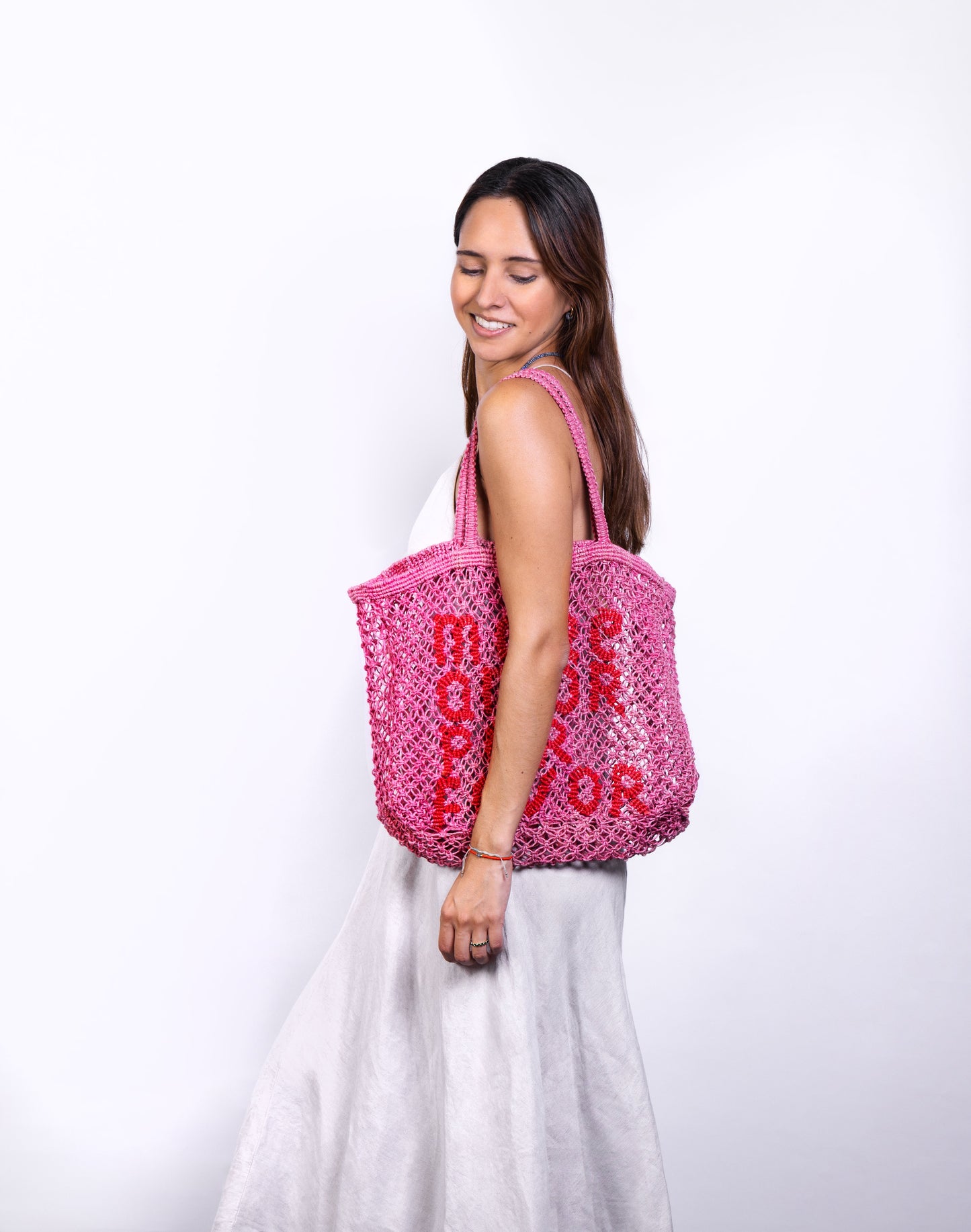 Tin Marin - More Amor Por Favor Woven Jute Tote