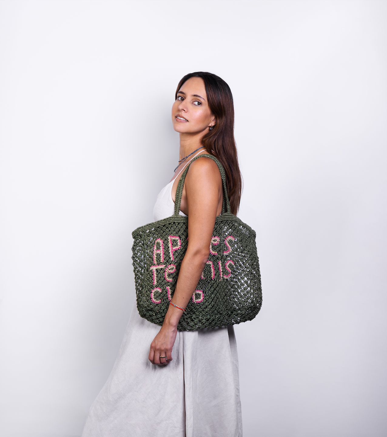 Tin Marin - Apres Tennis Club Woven Jute Tote