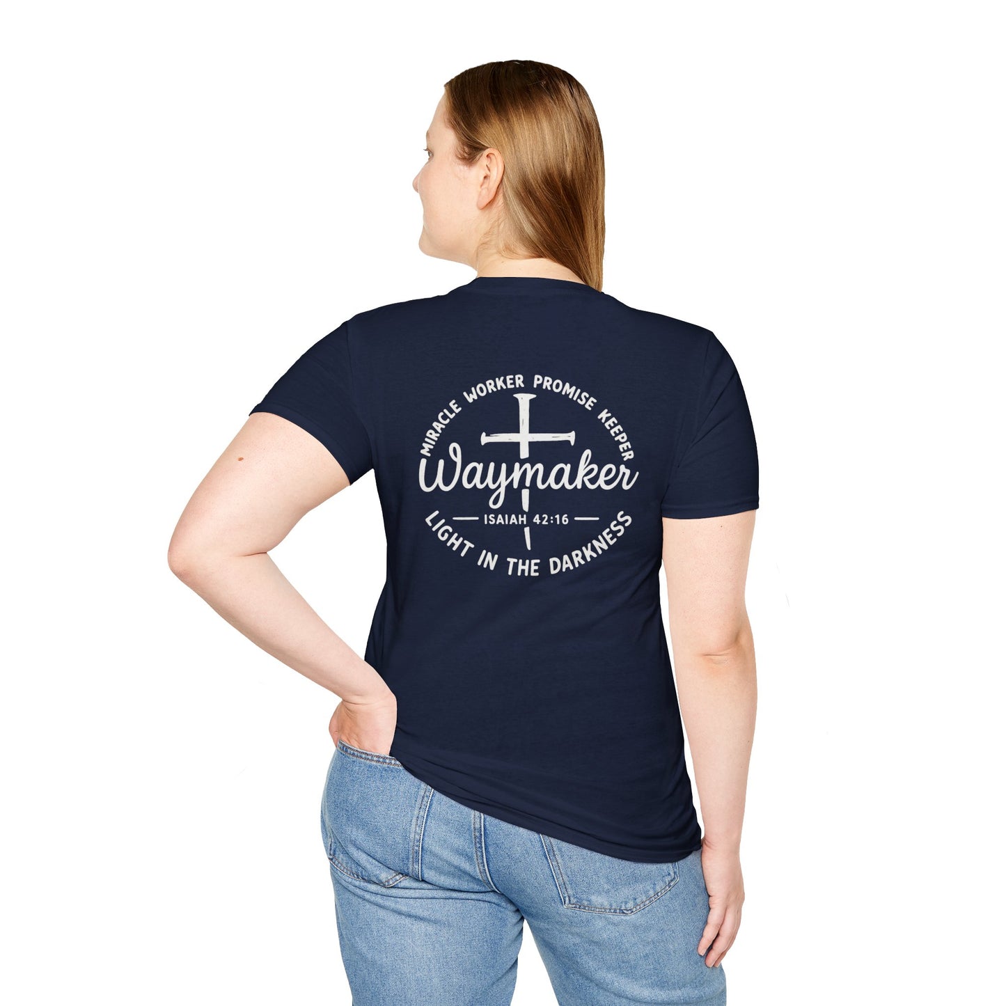 Faith Inspired Waymaker Registered Nurse Unisex Softstyle T-Shirt