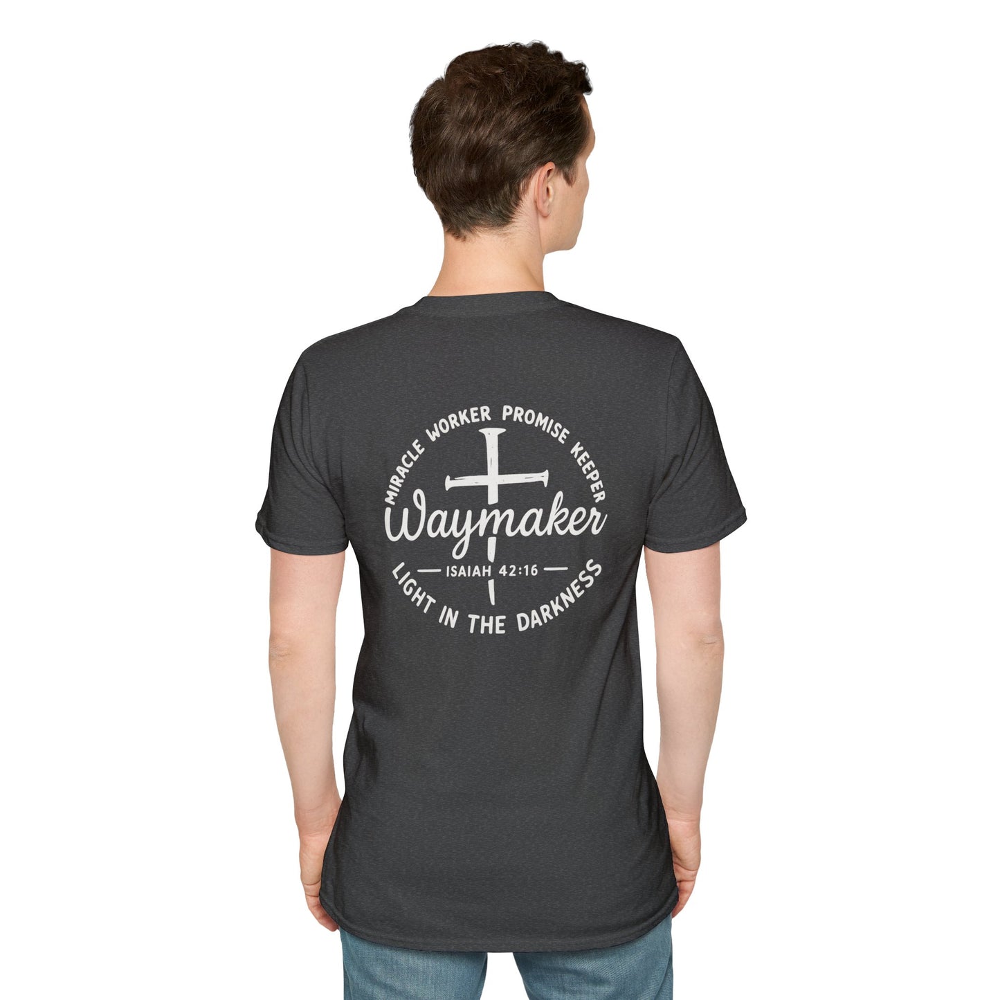 Faith Inspired Waymaker Registered Nurse Unisex Softstyle T-Shirt