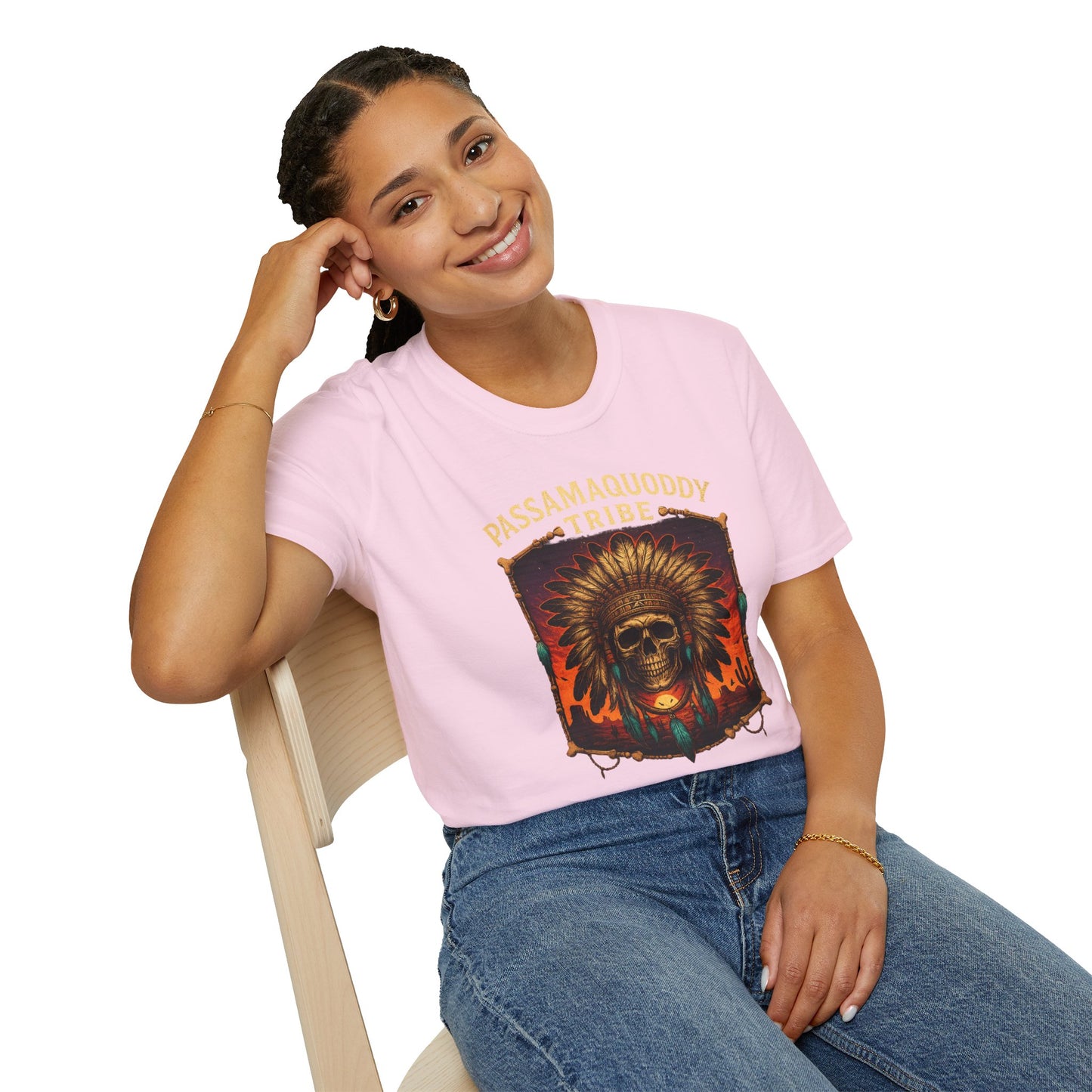 Tribal Graphic T-Shirt - Passamaquoddy Tribe Design4, Gift for Adventurers