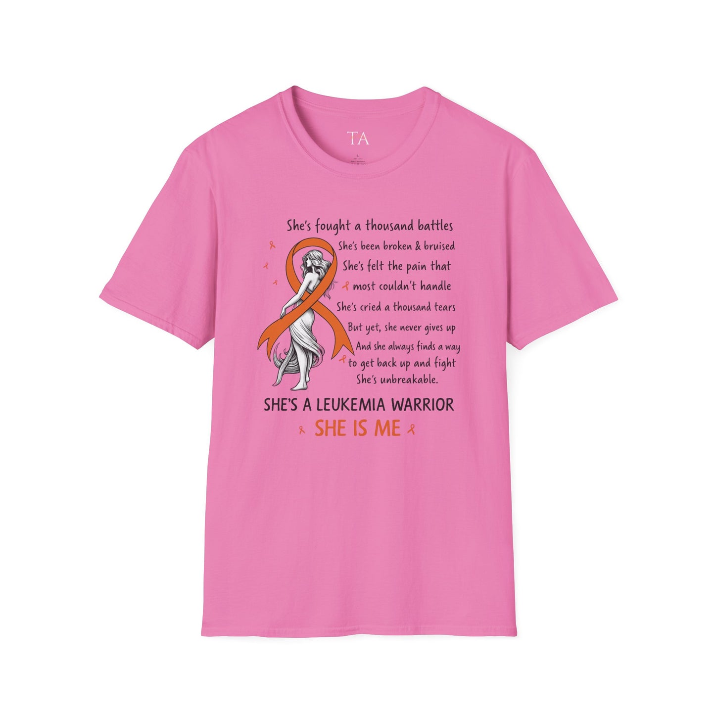 Leukemia Warrior T-Shirt - Unisex Softstyle Support Apparel