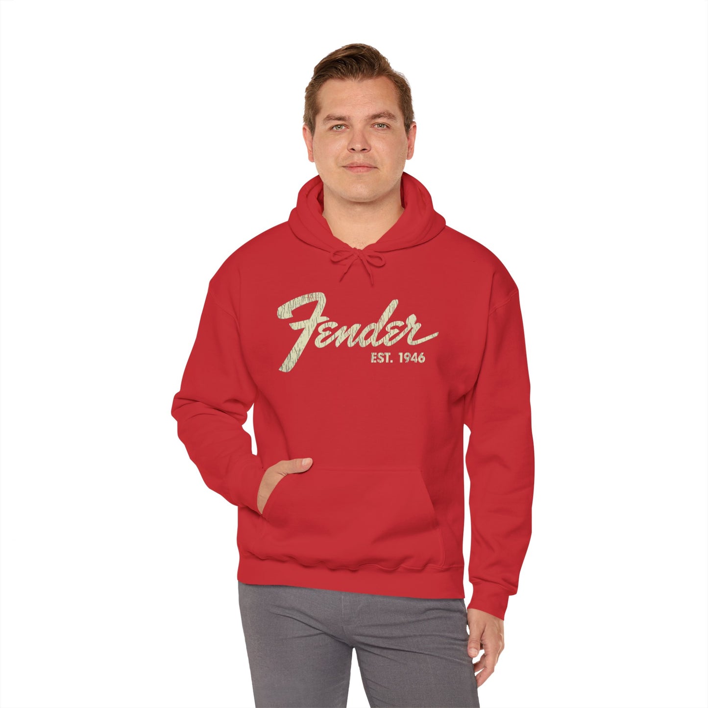 Fender Est 1946 Hoodie - Music Lovers Graphic Sweatshirt
