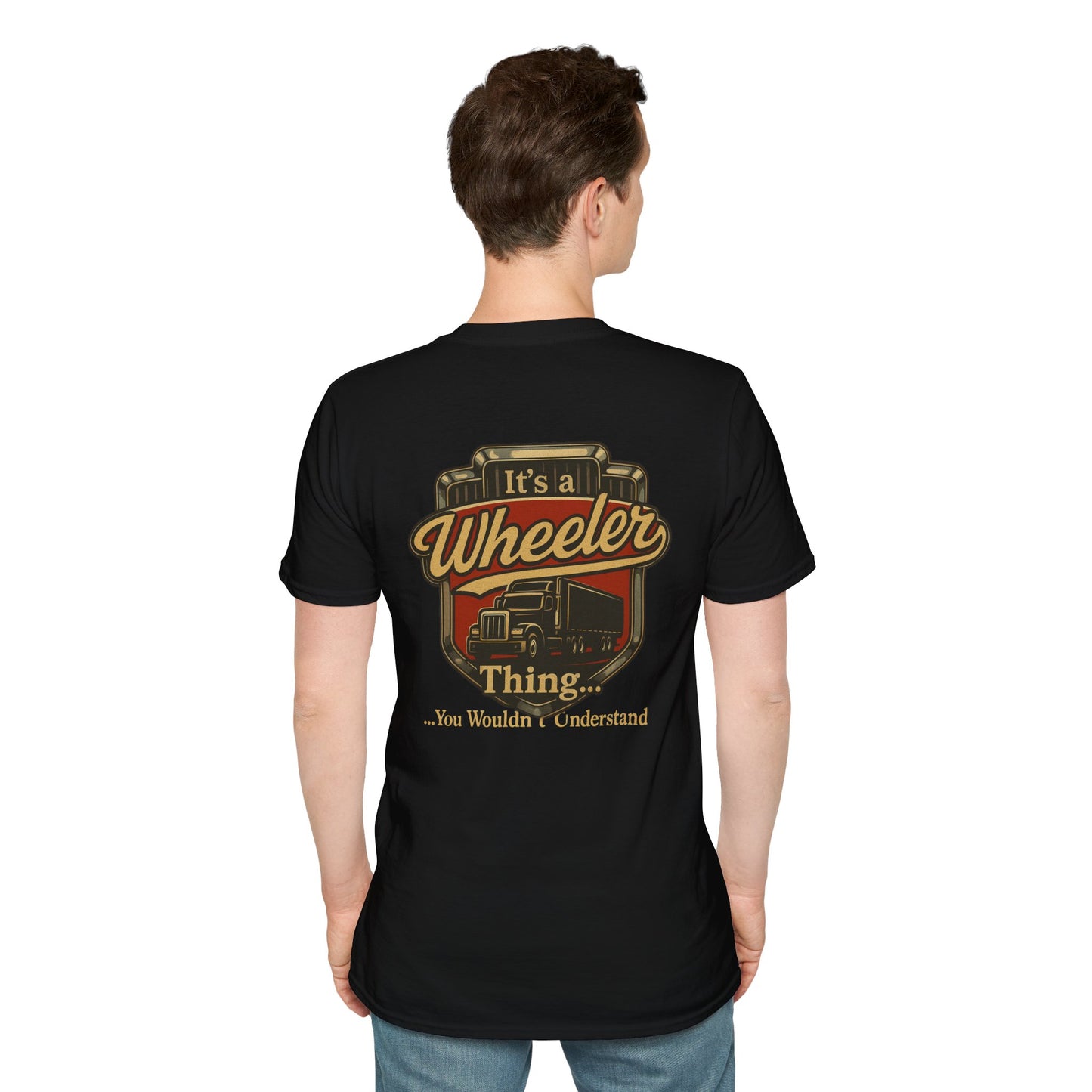 "It's a Wheeler Thing" Unisex Softstyle T-Shirt, Ideal for Truck Lovers, Gifts for Drivers, Casual Wear, Perfect for Birthdays, Father's Day