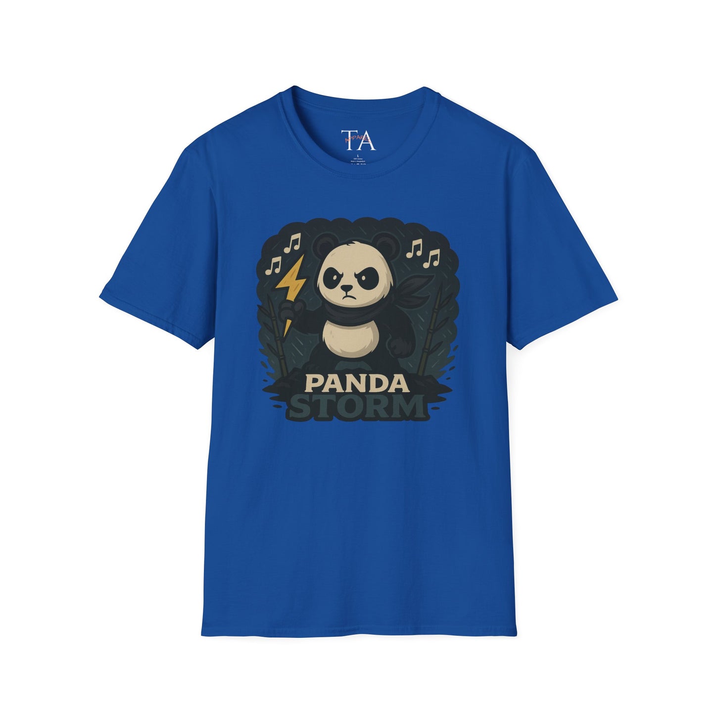 Panda Storm Tee for Animal and Music Lovers - Softstyle T-Shirt