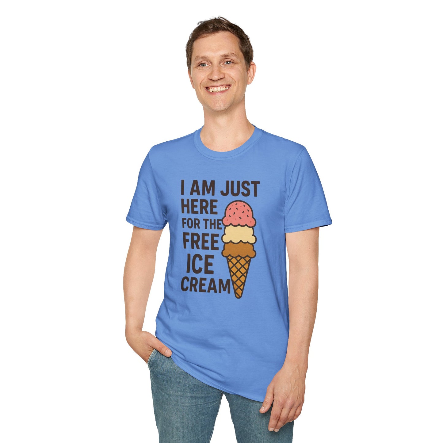Ice Cream Lover's Unisex T-Shirt, Funny Graphic Tee, Summer Apparel, Sweet Treats Gift, Birthday Humor Shirt