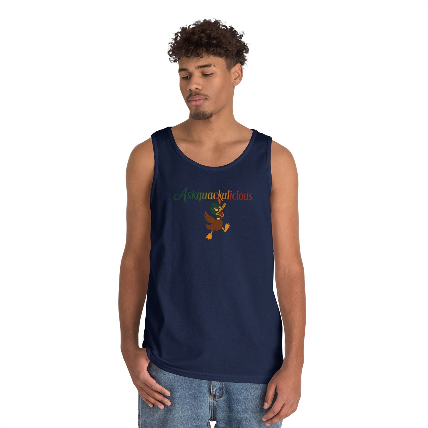 Askquack Tank Top - Quirky and Playful Design for Fun Days and Summer Outing