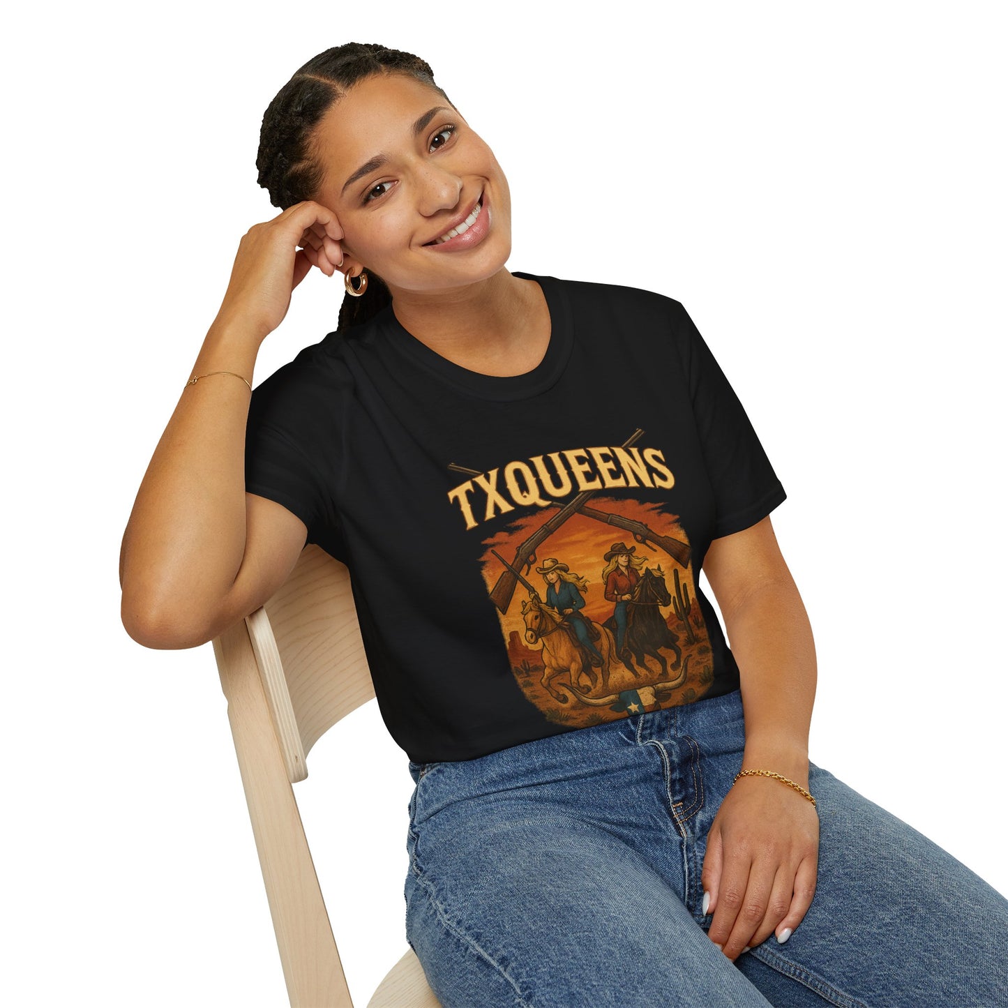 TXQUEENS Western Graphic Unisex T-Shirt