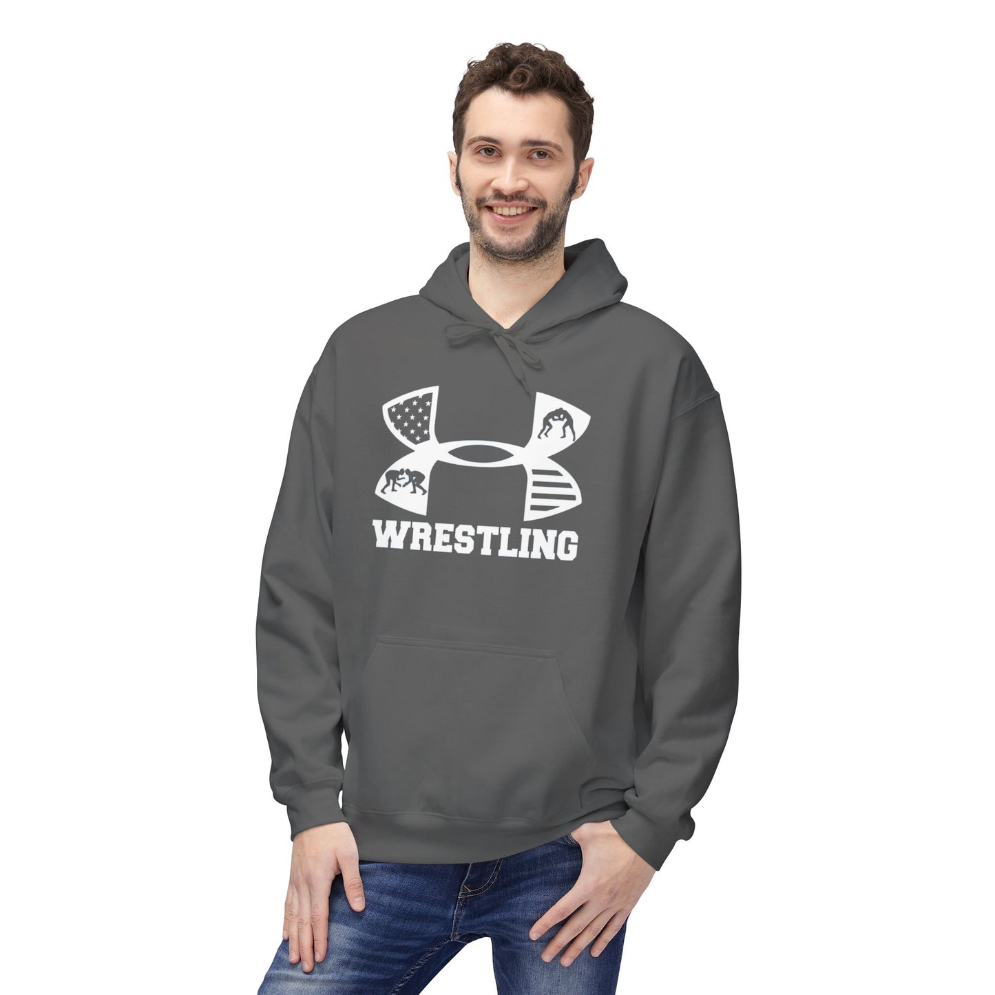 Fleece Hoodie - Cozy Wrestling Design for Everyday Comfort and Fall Fashion