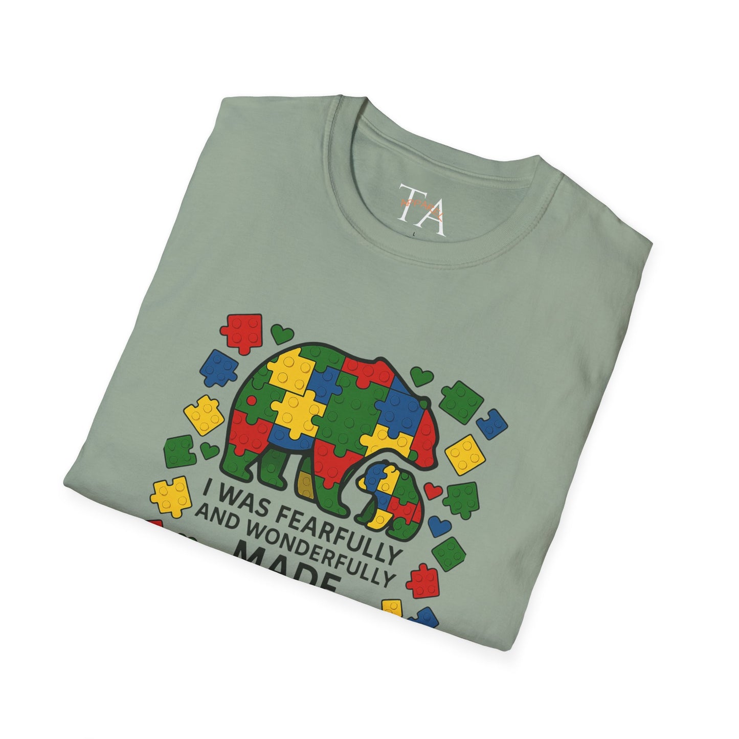 Autism Lego Mama Bear T-Shirt