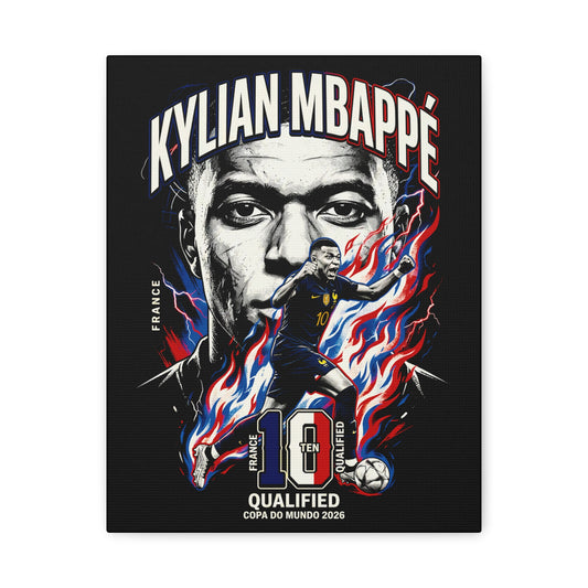 Mbappe - Matte Canvas, Stretched, 1.25"