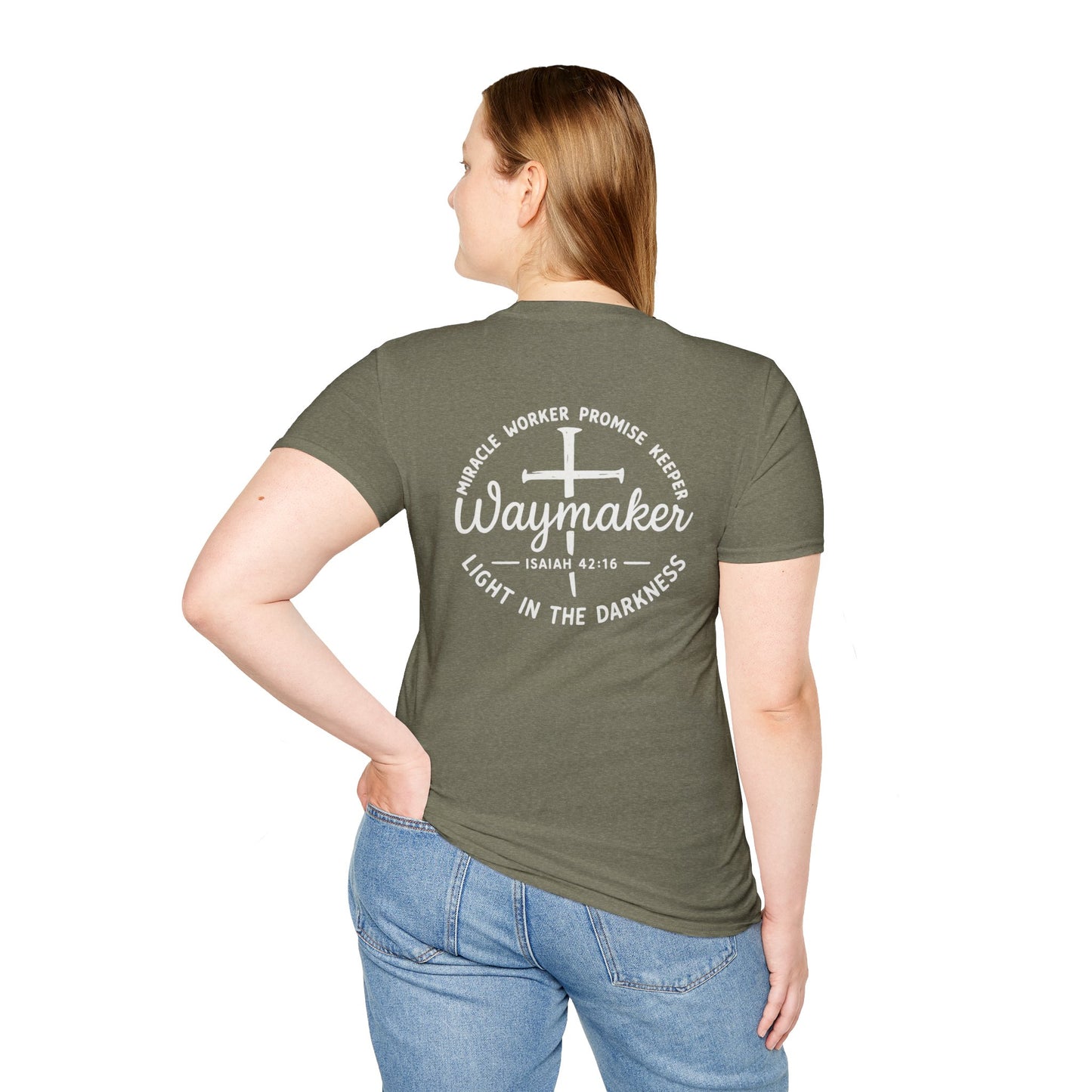 Faith Inspired Waymaker Registered Nurse Unisex Softstyle T-Shirt
