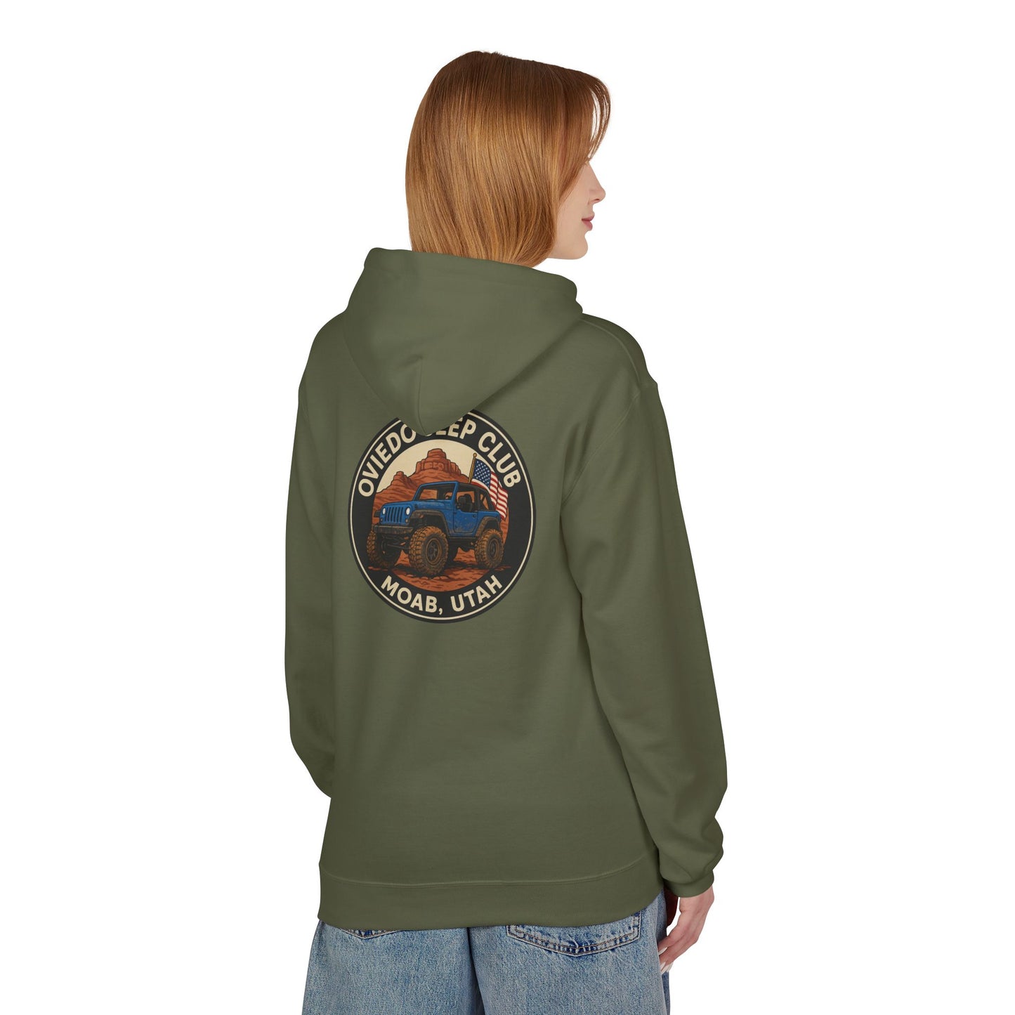 Oviedo Jeep Club Adventure Fleece Hoodie - Oviedo Jeep Club Outdoor Apparel for Jeep Lovers