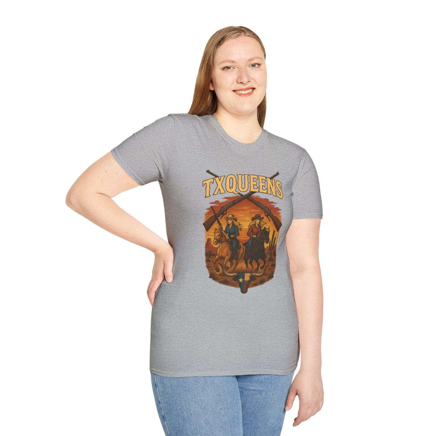 TXQUEENS Western Graphic Unisex T-Shirt