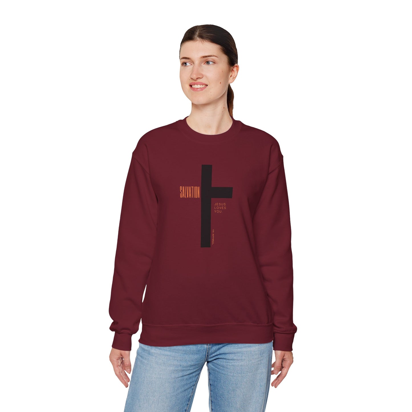Faith Inspired Salvation Cross Sweatshirt