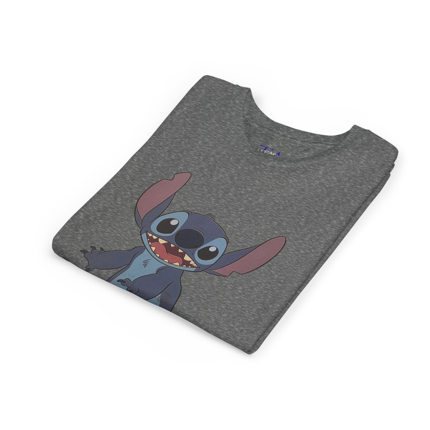 Kids Short Sleeve Tee with Stitch, Cute Kids Tee, Fun Gift for Boys & Girls, Birthday Gift, Summer Wear, Kids' Fashion