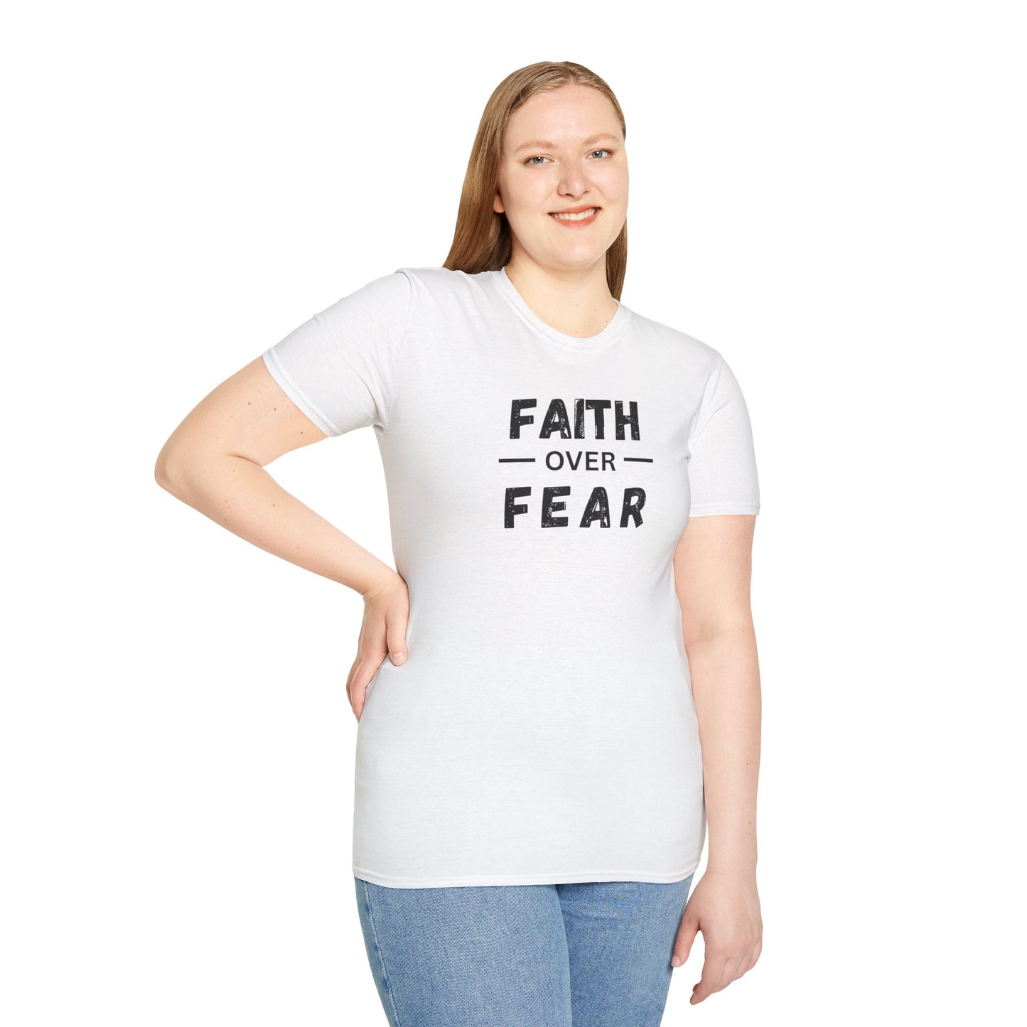 Faith Inspired Unisex T-Shirt - Faith Over Fear Design