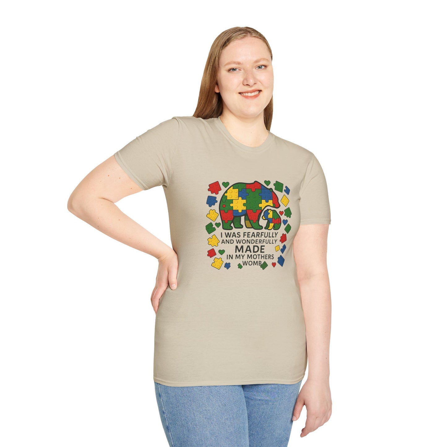 Autism Lego Mama Bear T-Shirt