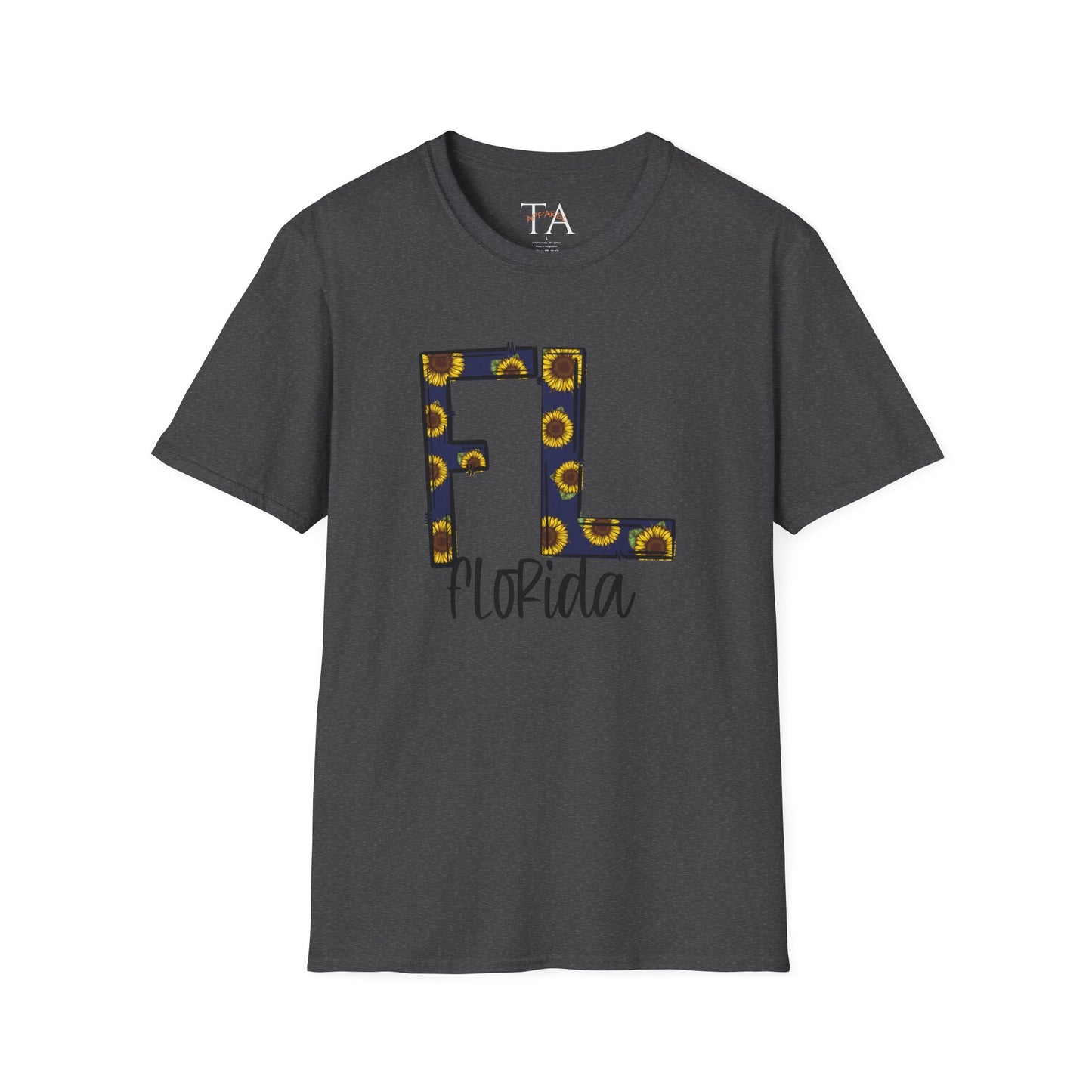 Florida Sunshine Unisex Softstyle T-Shirt, Florida T-Shirt, Graphic Tee, Summer Outfit, Gift for Floridians, Vacation Wear