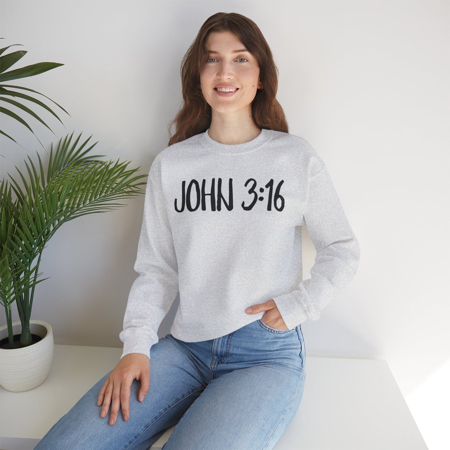 Faith Inspired John 3:16 Crewneck Sweatshirt