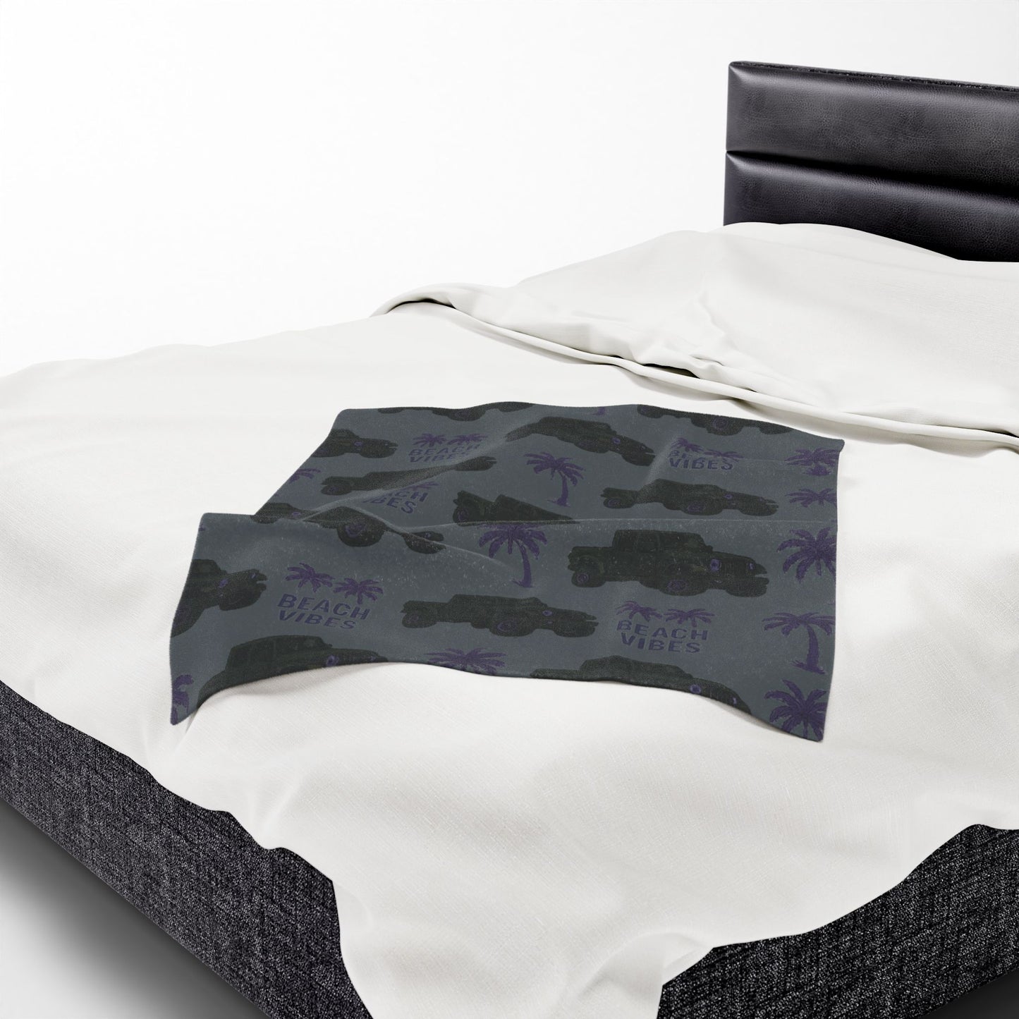 Beach Vibes Custom Jeep Gladiator Throw Blanket