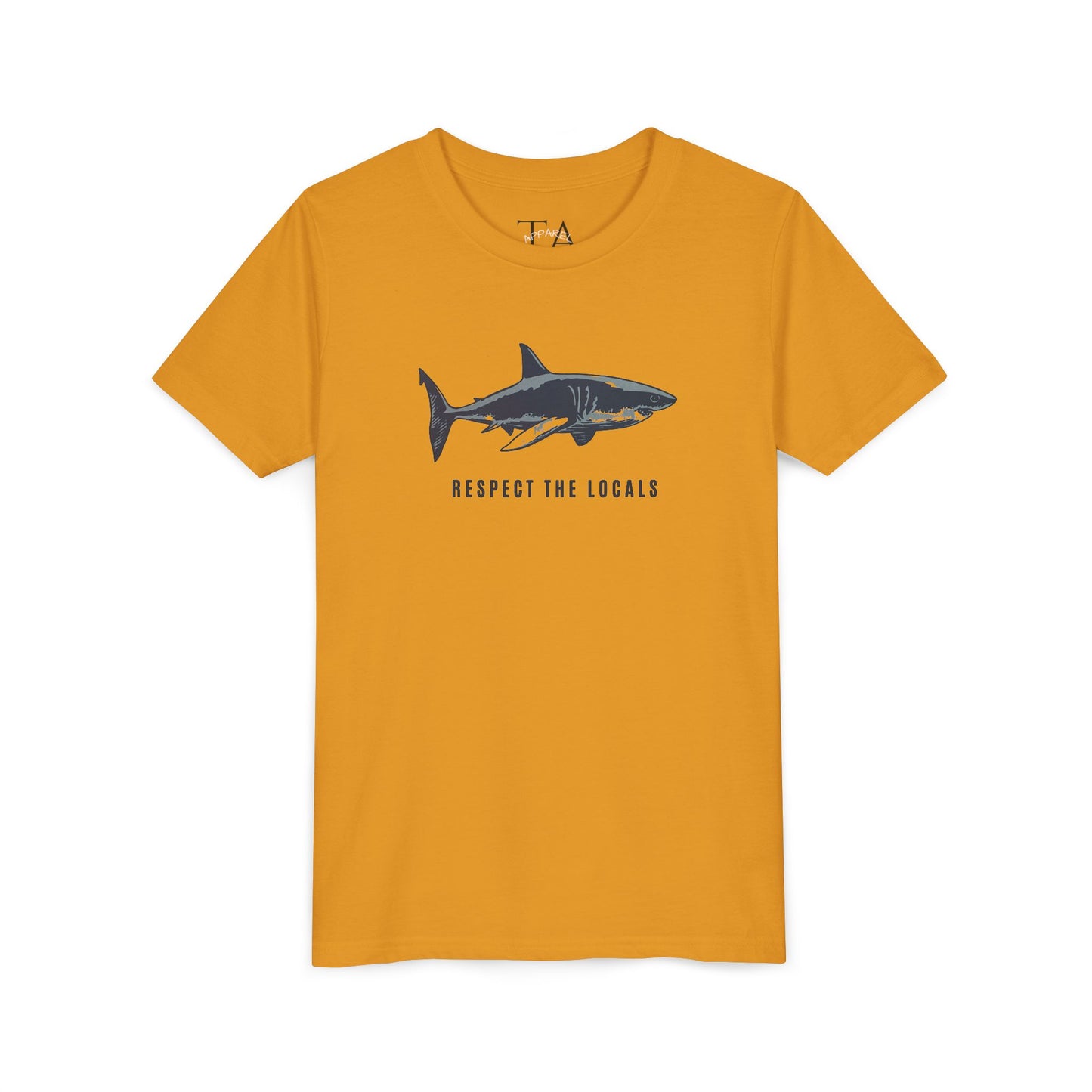 Kids Shark Youth Tee | Respect The Locals | Shark Lovers Shirt