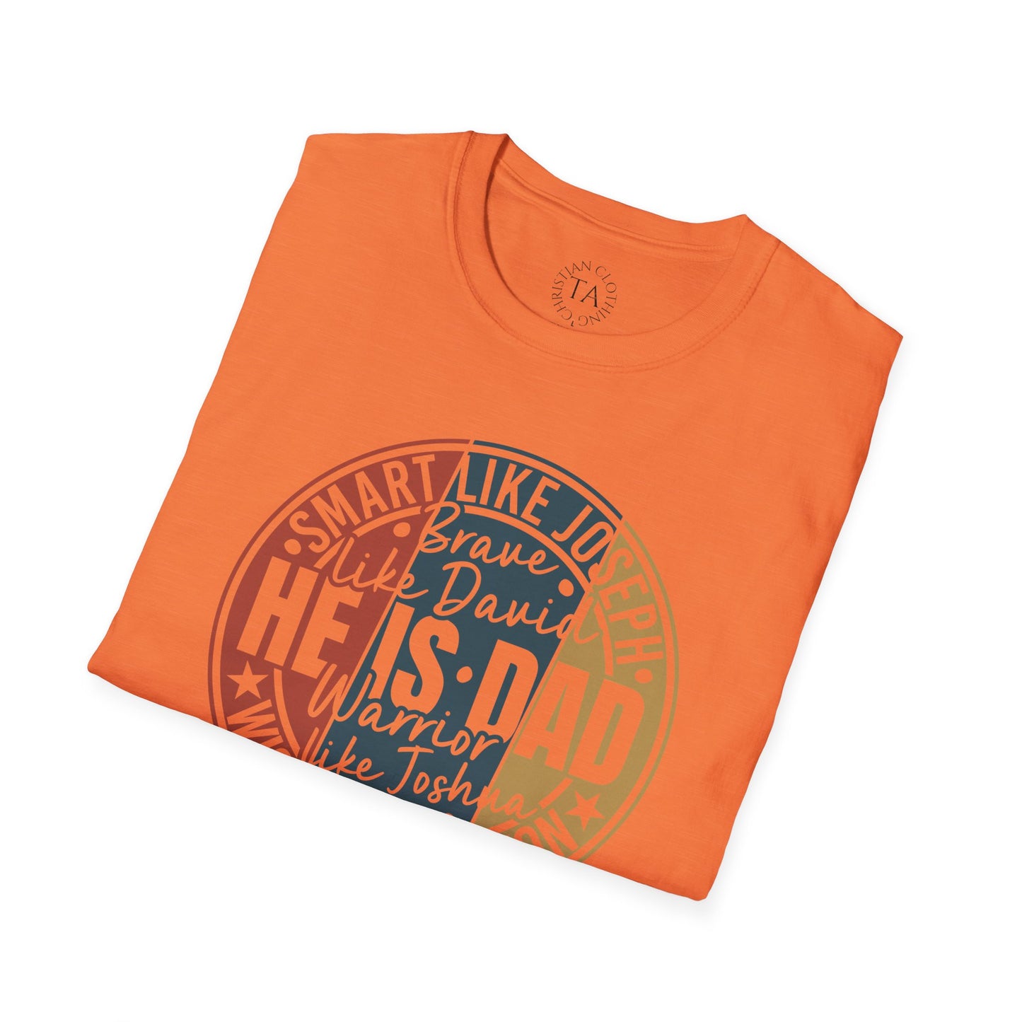Faith Inspired Smart Like Dad Unisex Softstyle T-Shirt, Gifts for Father's Day, Casual Wear, Birthday Shirt, Dad Life Tee