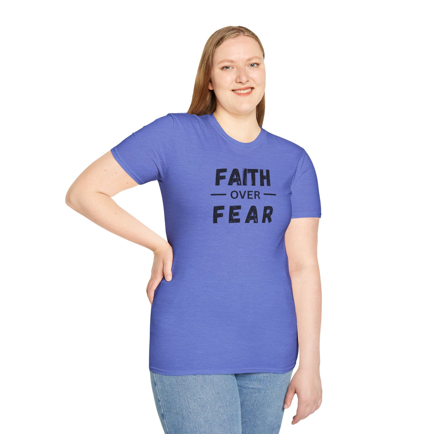 Faith Inspired Unisex T-Shirt - Faith Over Fear Design