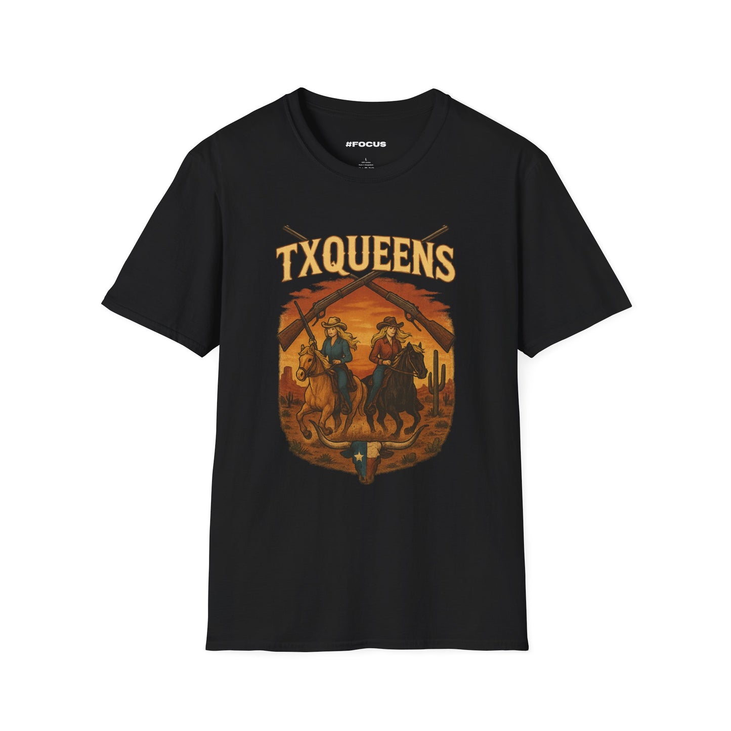 TXQUEENS Western Graphic Unisex T-Shirt