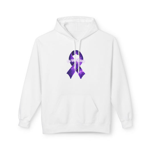 Domestic Violence(DV) Survivor - Unisex Midweight Softstyle Fleece Hoodie Domestic Violence Awareness
