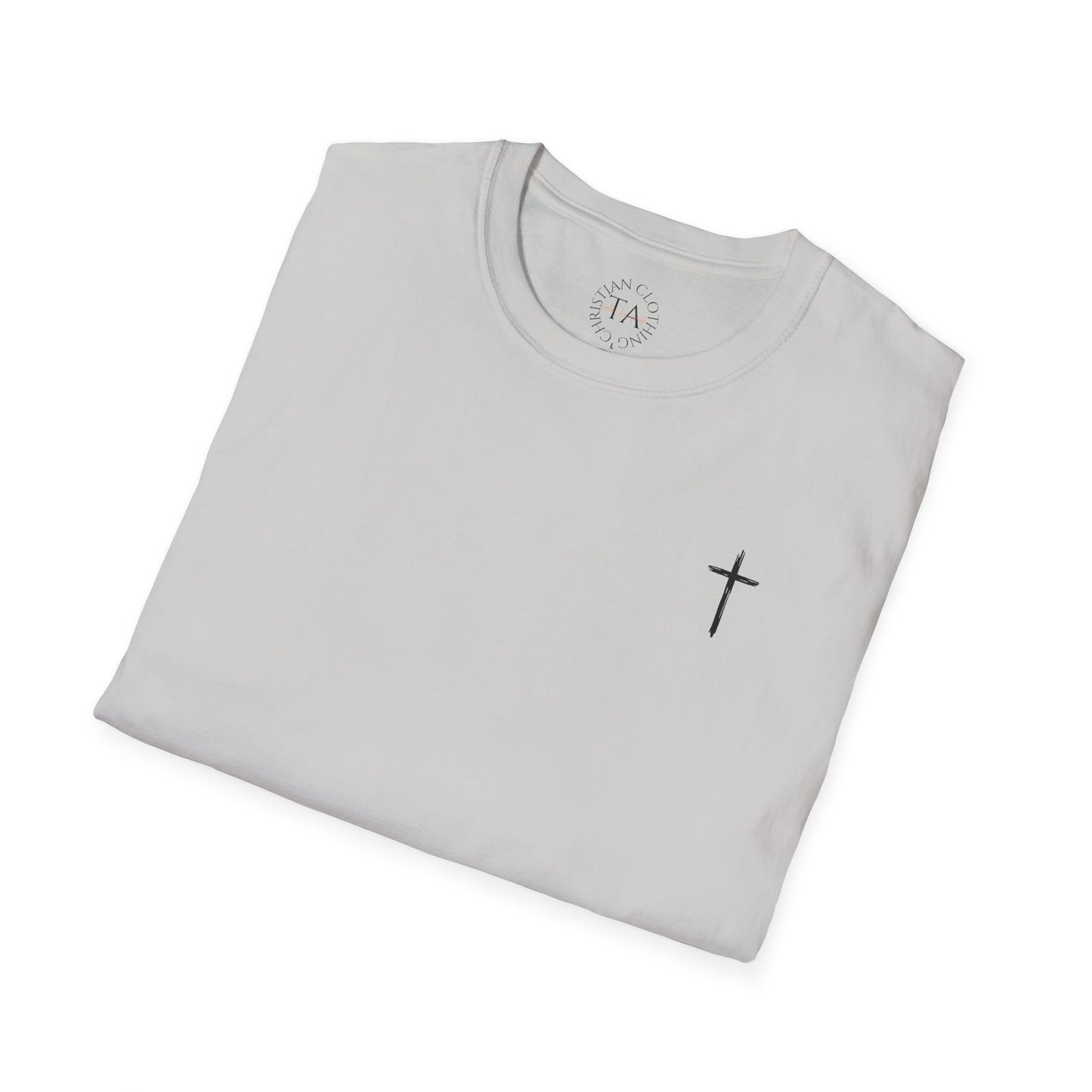 Faith-Inspired Unisex Softstyle T-Shirt, Vintage American Flag Tee, Inspirational Faith Shirt, Christian Apparel, Gifts for Believers