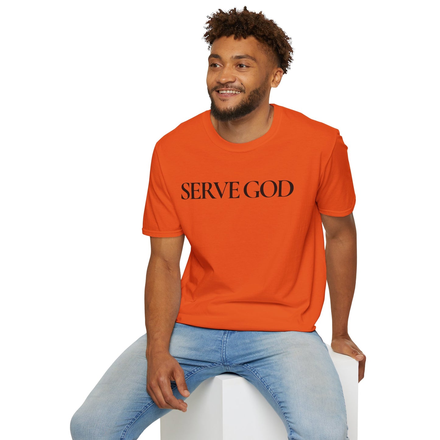 Faith Inspired "Serve God" T-Shirt - Inspirational Faith-Based Christian Gift