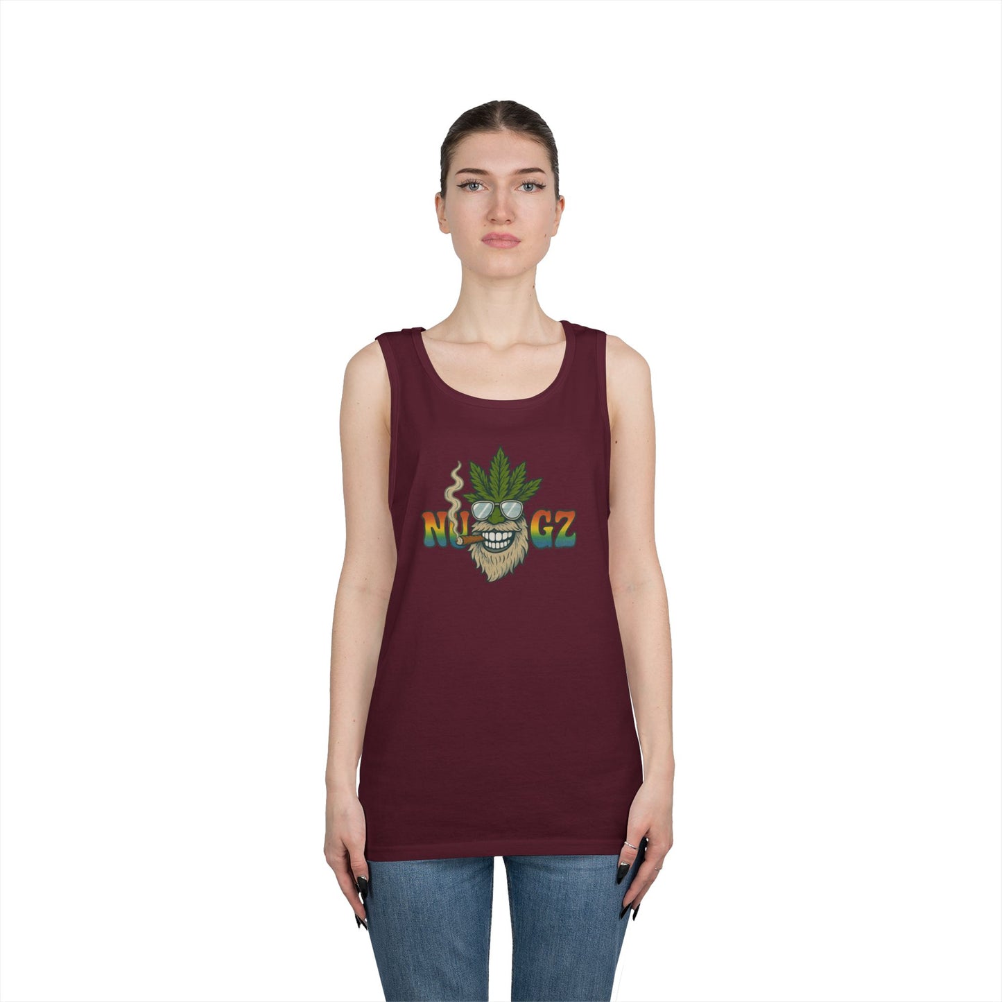 NUGZ Chill Vibes Tank Top | Retro Cannabis Design