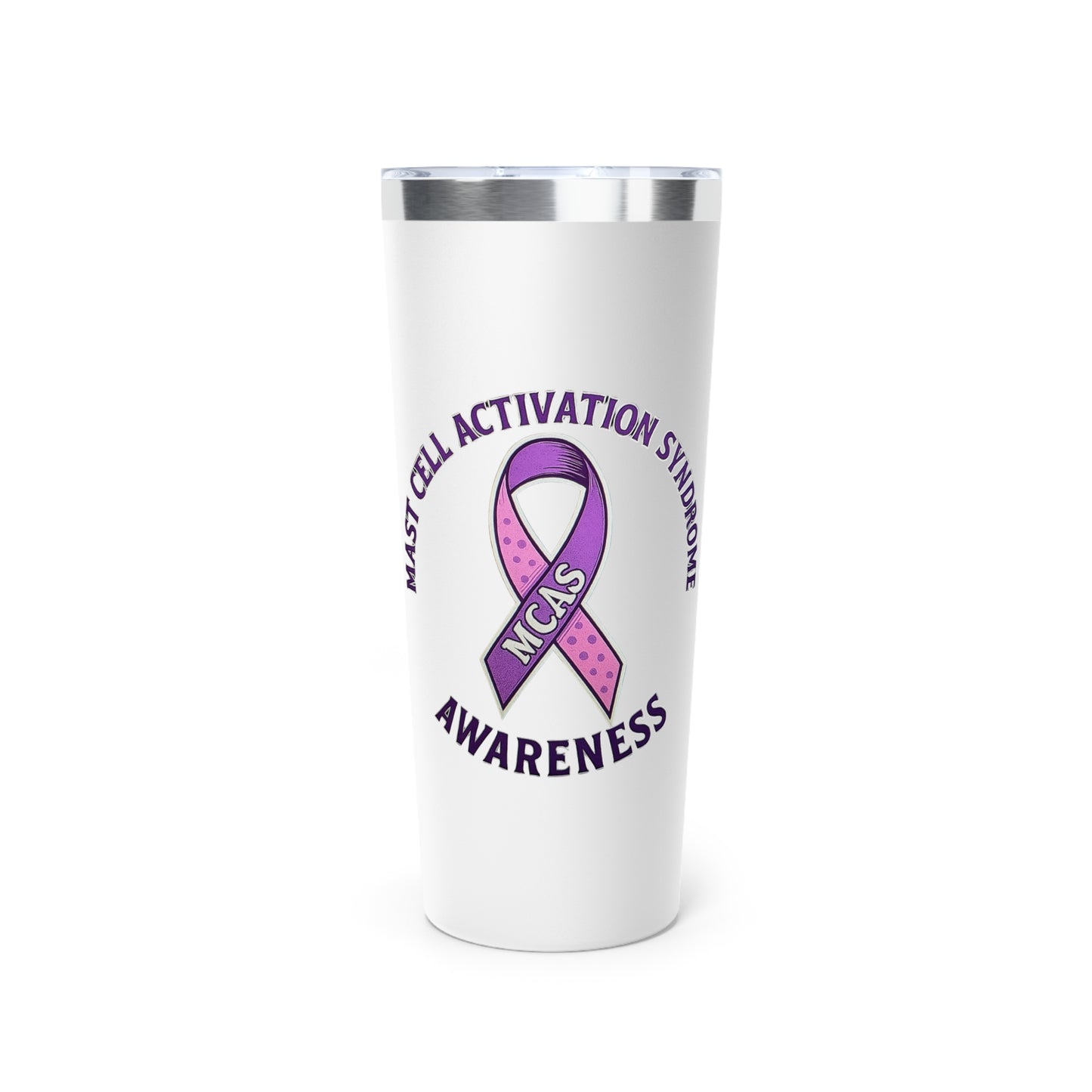 Mast Cell Activation Syndrome Awareness Copper Tumbler, 22oz Insulated Drinkware for Support, Gift for Awareness Events, Advocacy, Cancer Awareness, Fundraising