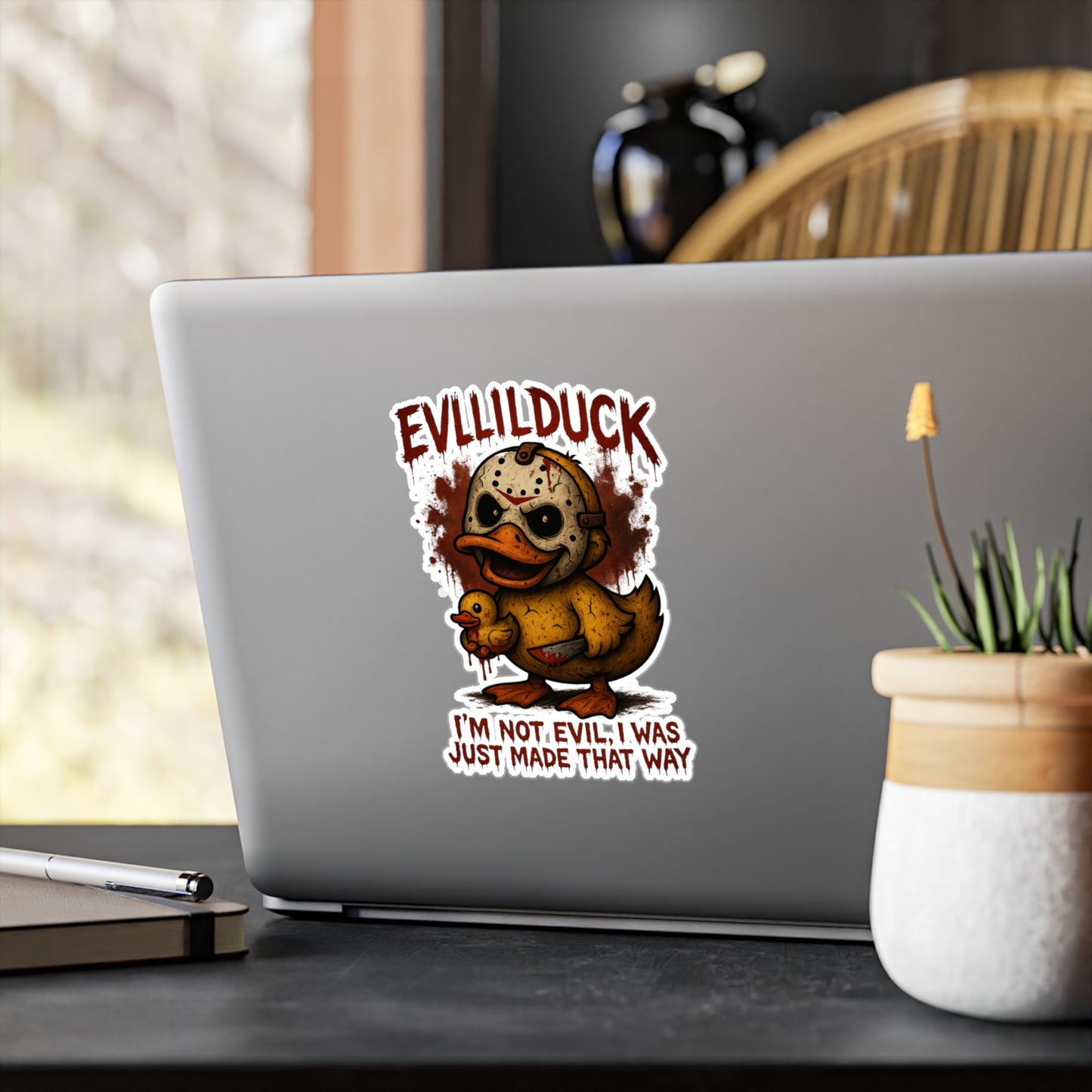 EVLLILDUCK Vinyl Decals - EVLLILDUCK Quirky Decor & Halloween Decorations
