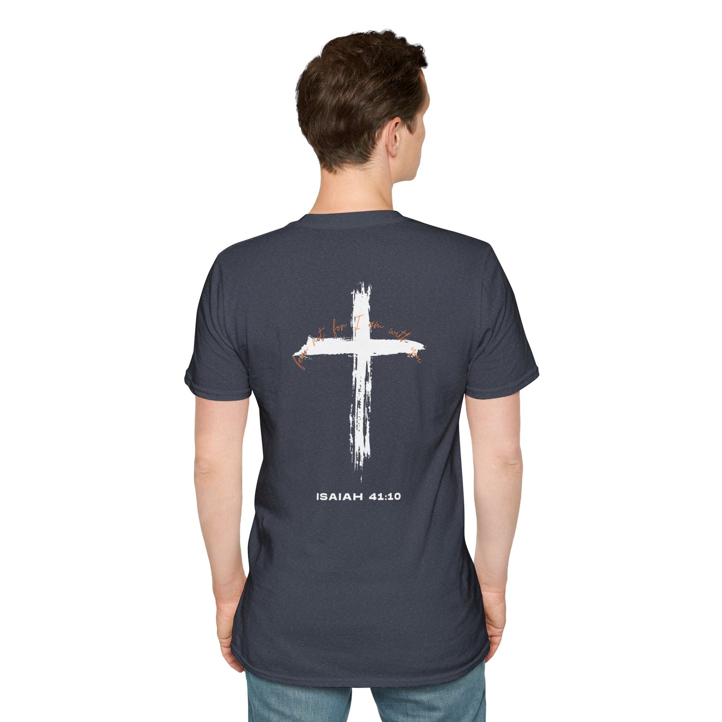 Faith-Inspired T-Shirt with Isaiah 41:10 Design - Customizable