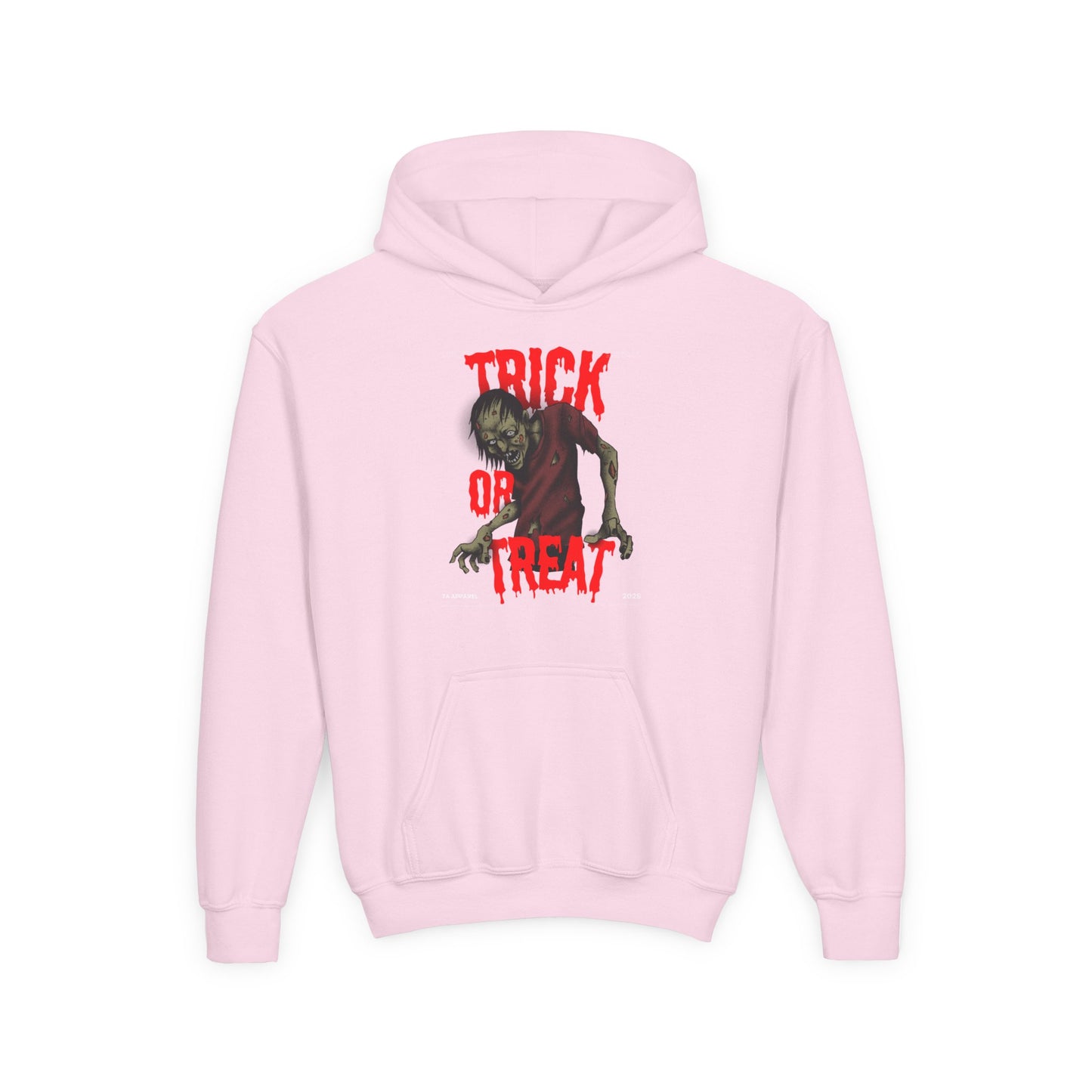 Halloween Spooky Kids Sweatshirt, Trick or Treat Zombie Hoodie