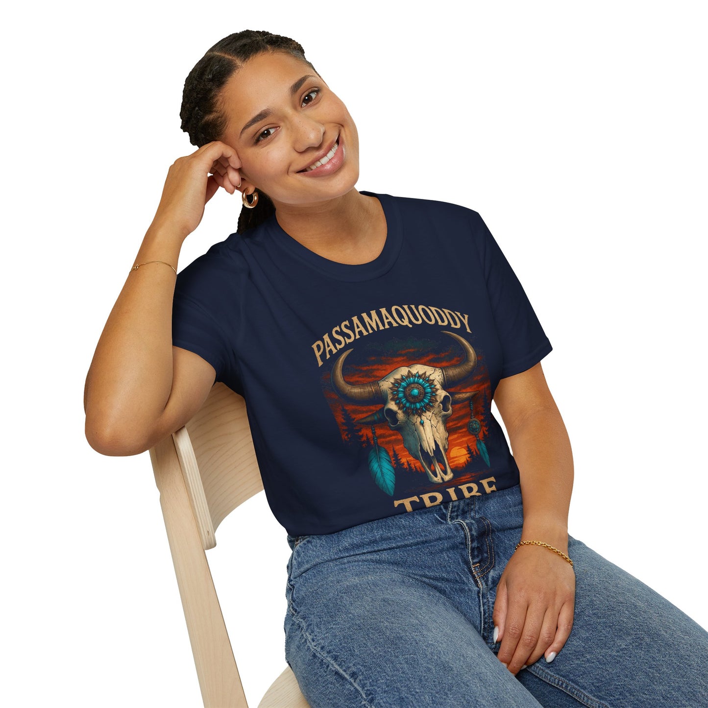 Tribal Graphic T-Shirt - Passamaquoddy Tribe Design3, Gift for Adventurers