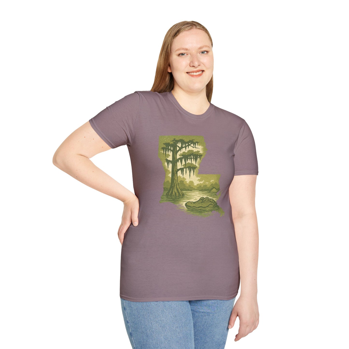Louisiana Nature T-Shirt, Gift for Nature Lovers, Unisex Tee, Travel Souvenir, Outdoor Enthusiast Apparel, Urban Jungle Style