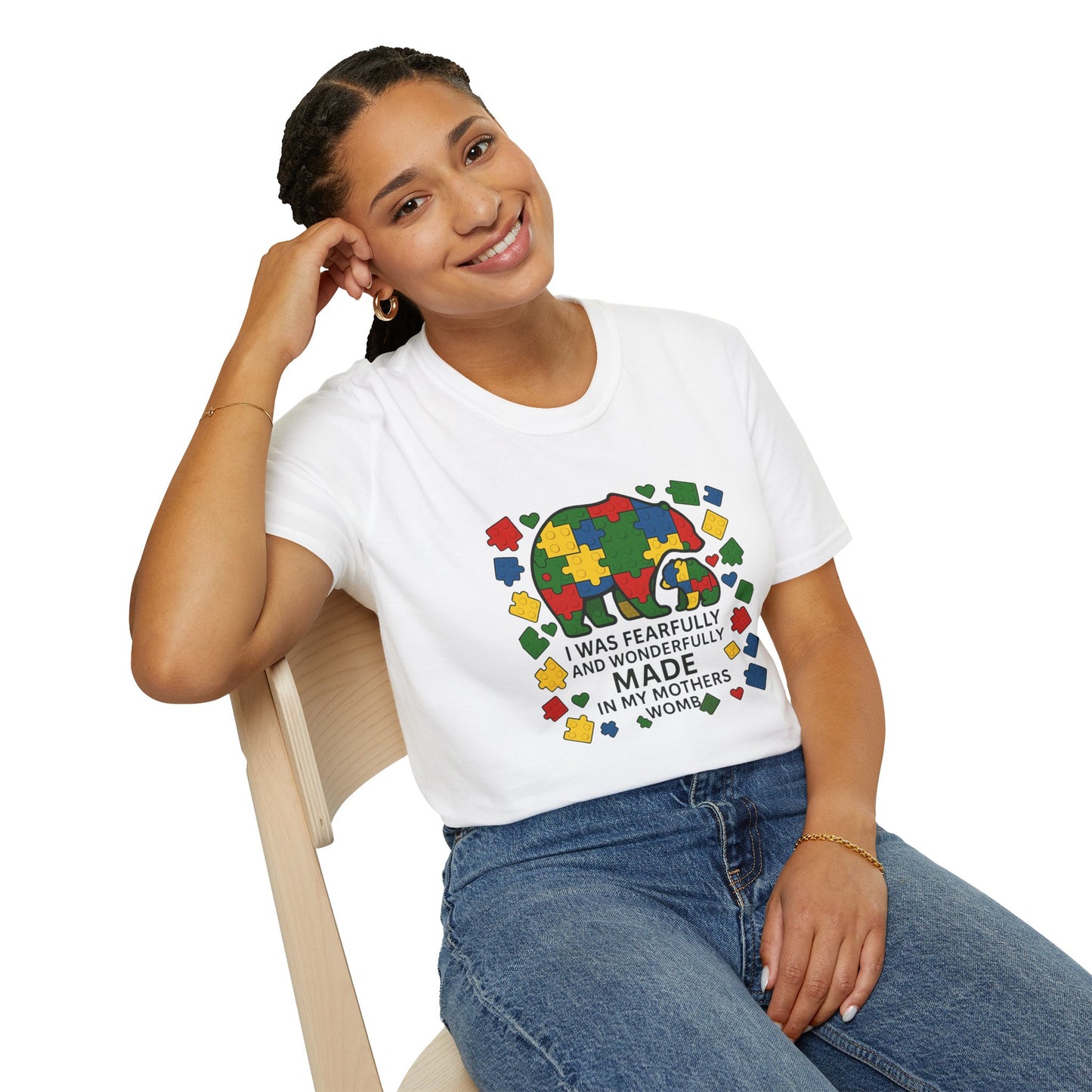 Autism Lego Mama Bear T-Shirt
