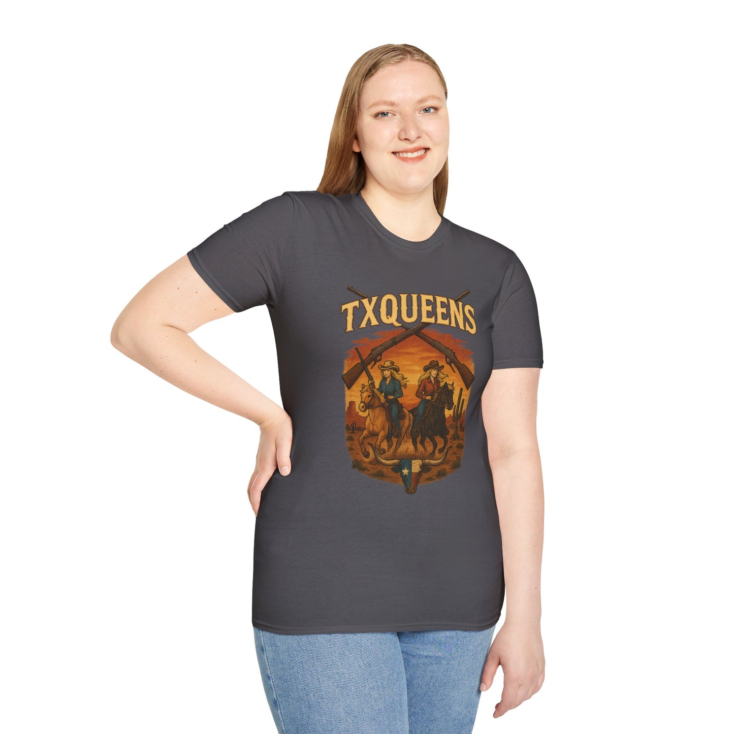 TXQUEENS Western Graphic Unisex T-Shirt