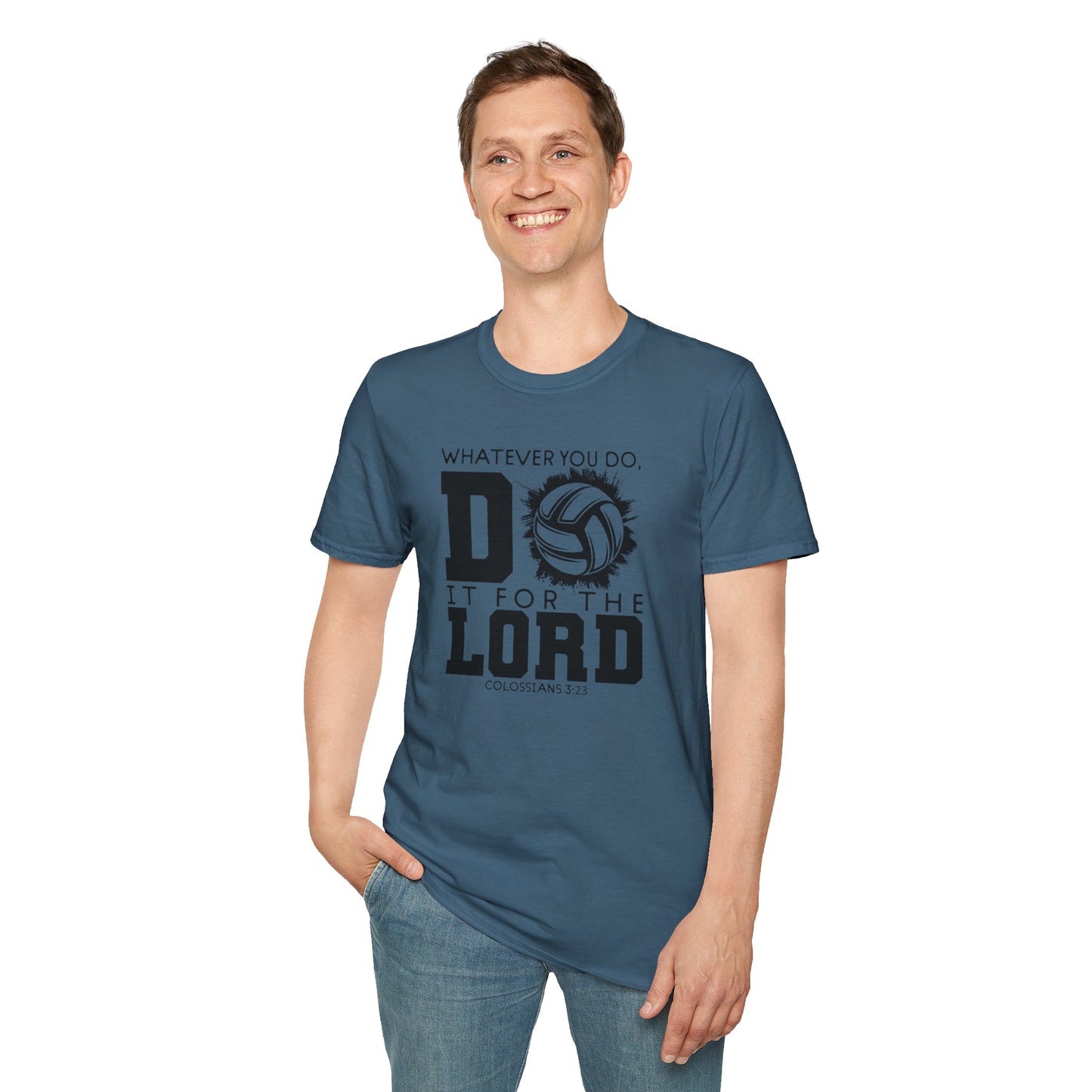 Volleyball Christian Unisex T-Shirt - Do it for the Lord