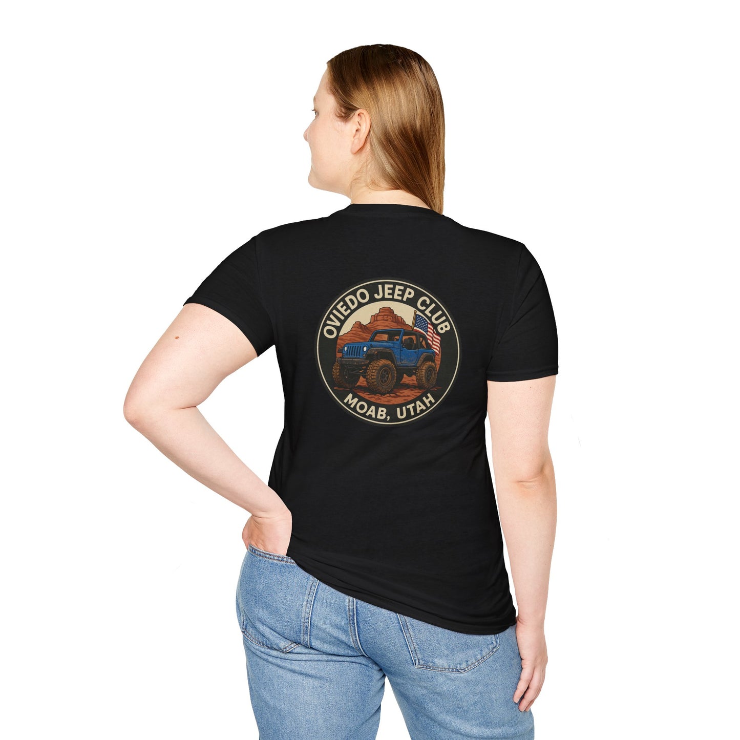 Oviedo Jeep Club Adventure Jeep Club Softstyle Unisex Tee