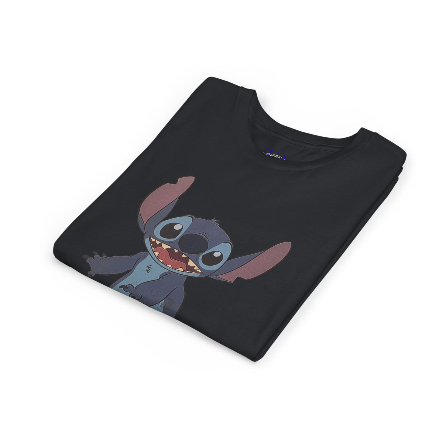 Kids Short Sleeve Tee with Stitch, Cute Kids Tee, Fun Gift for Boys & Girls, Birthday Gift, Summer Wear, Kids' Fashion